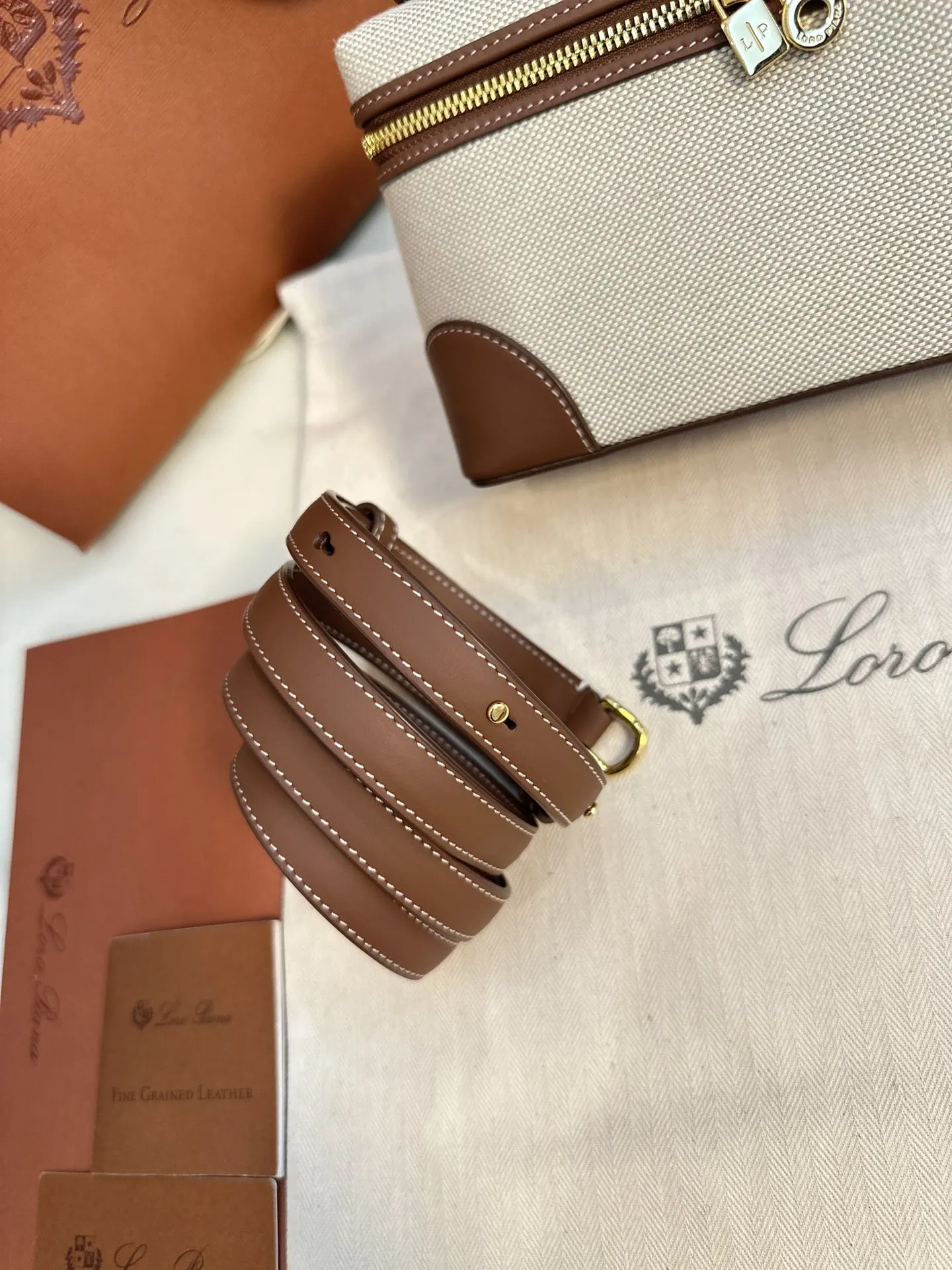 Brown Clutch Bag Canvas