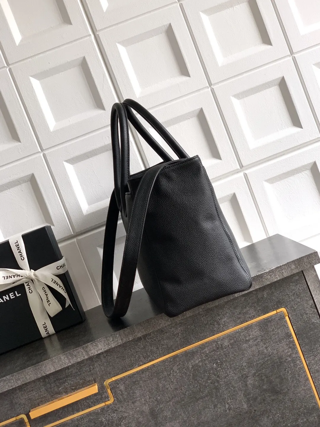 CHANEL 牛皮 法国 高端定制品 Chane Cerf中 托特包 大容量托特款