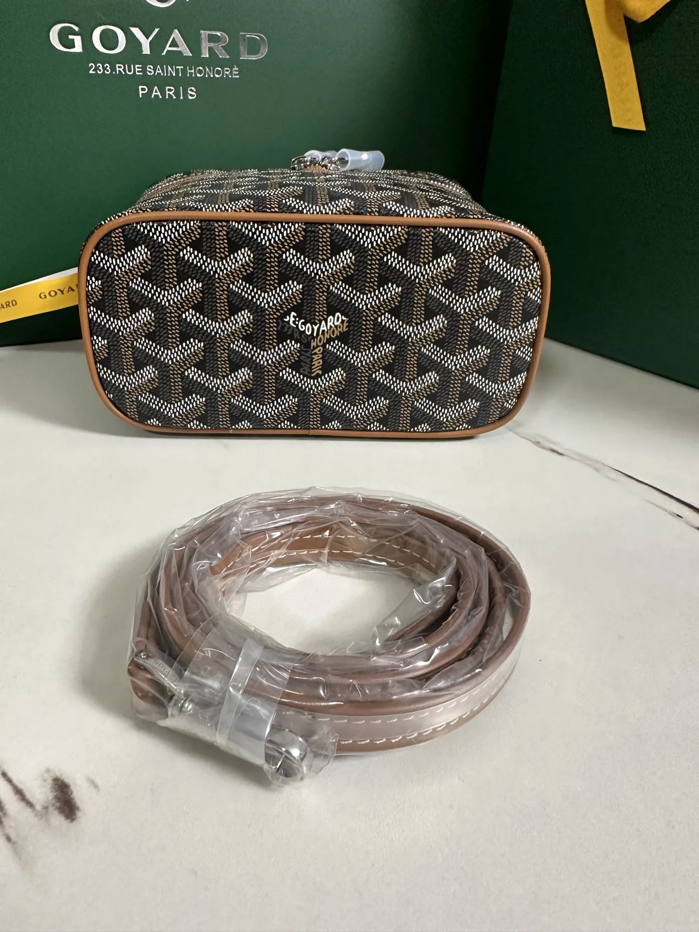 Goyard 黃色 小牛皮 化妝包 便携收納款