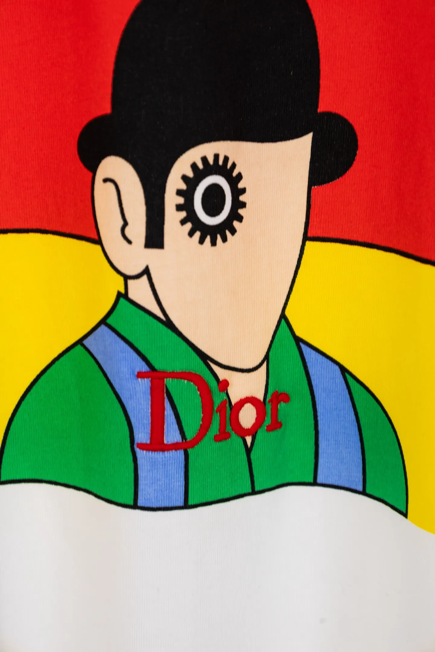 DIOR 白色 字母 刺绣 短袖T恤 休闲百搭款