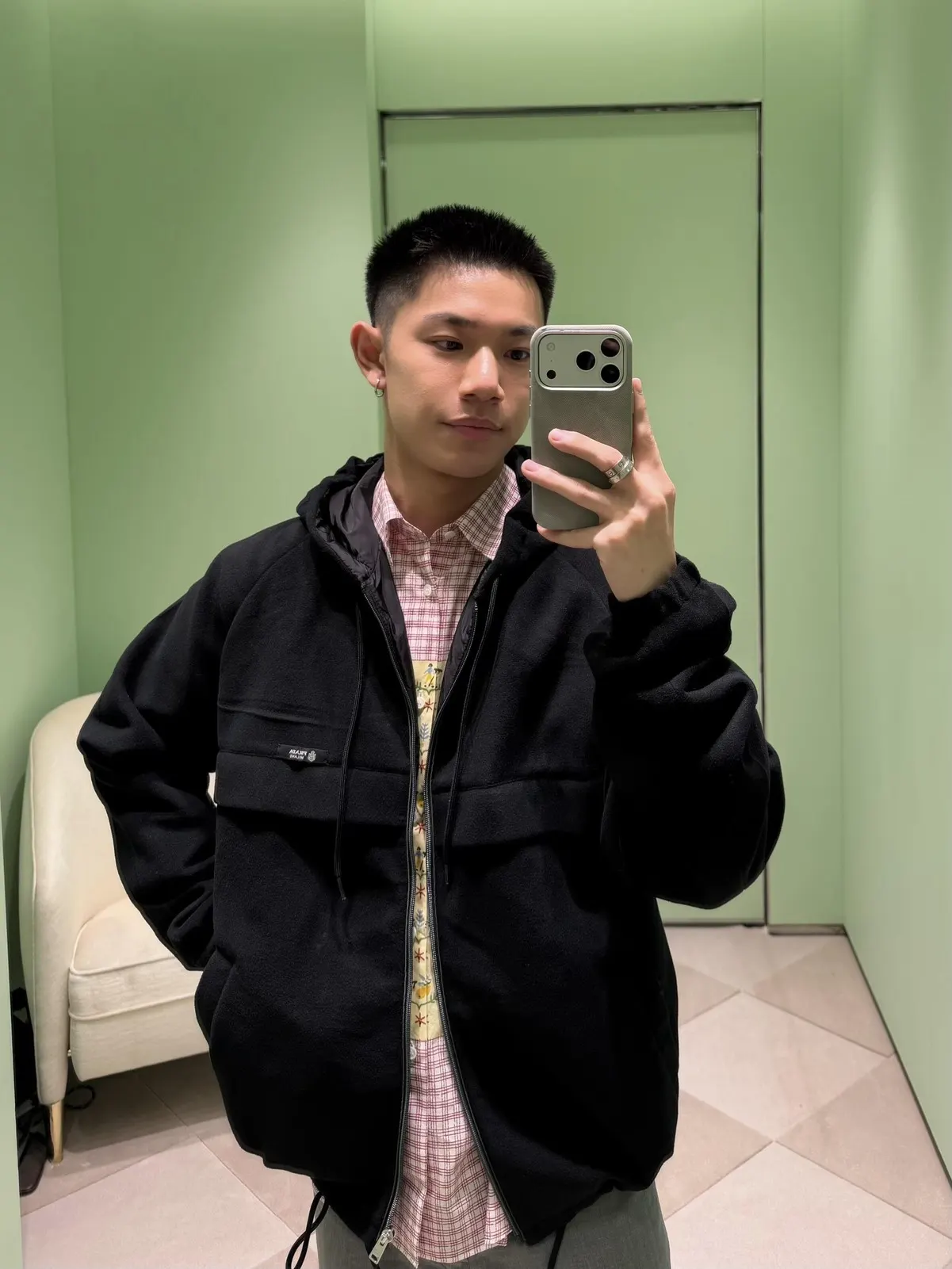 Prada 黑色 羊毛 夾克