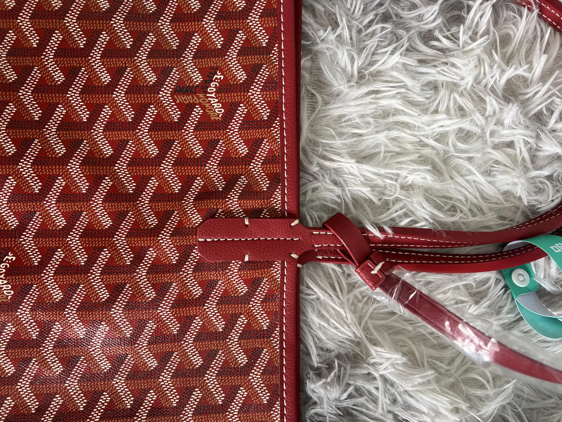 Red Tote Bag Leather