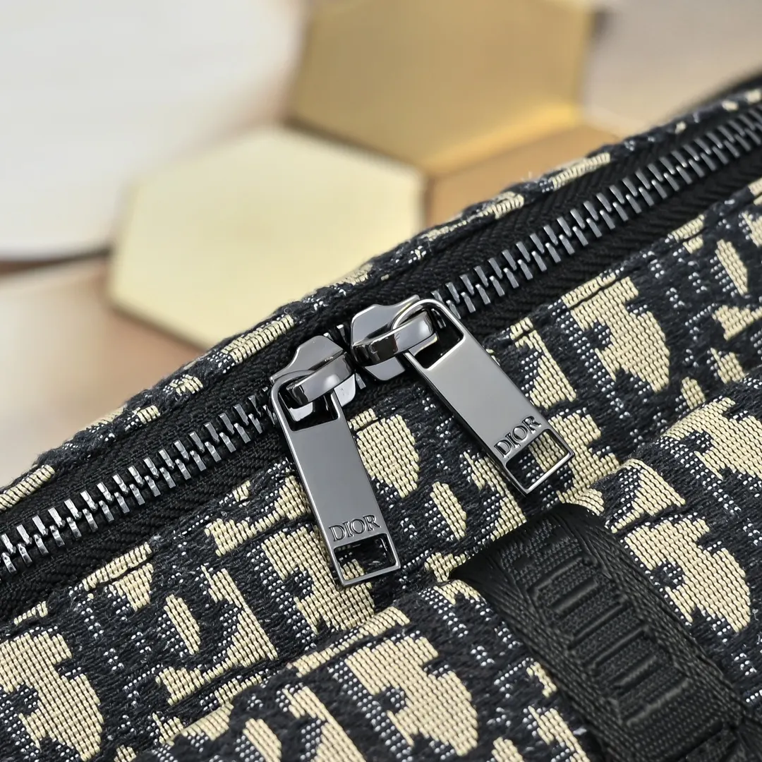 Black Beige Belt Bag Casual Fashion Leather
