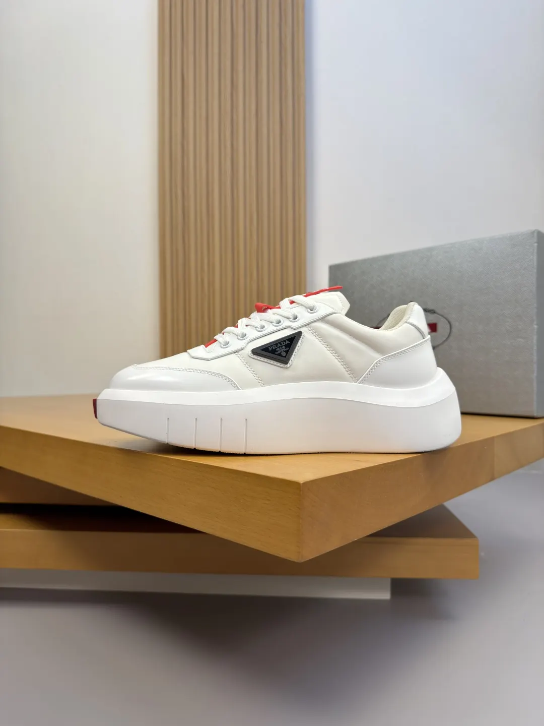 Prada Sneakers Canvas Leather