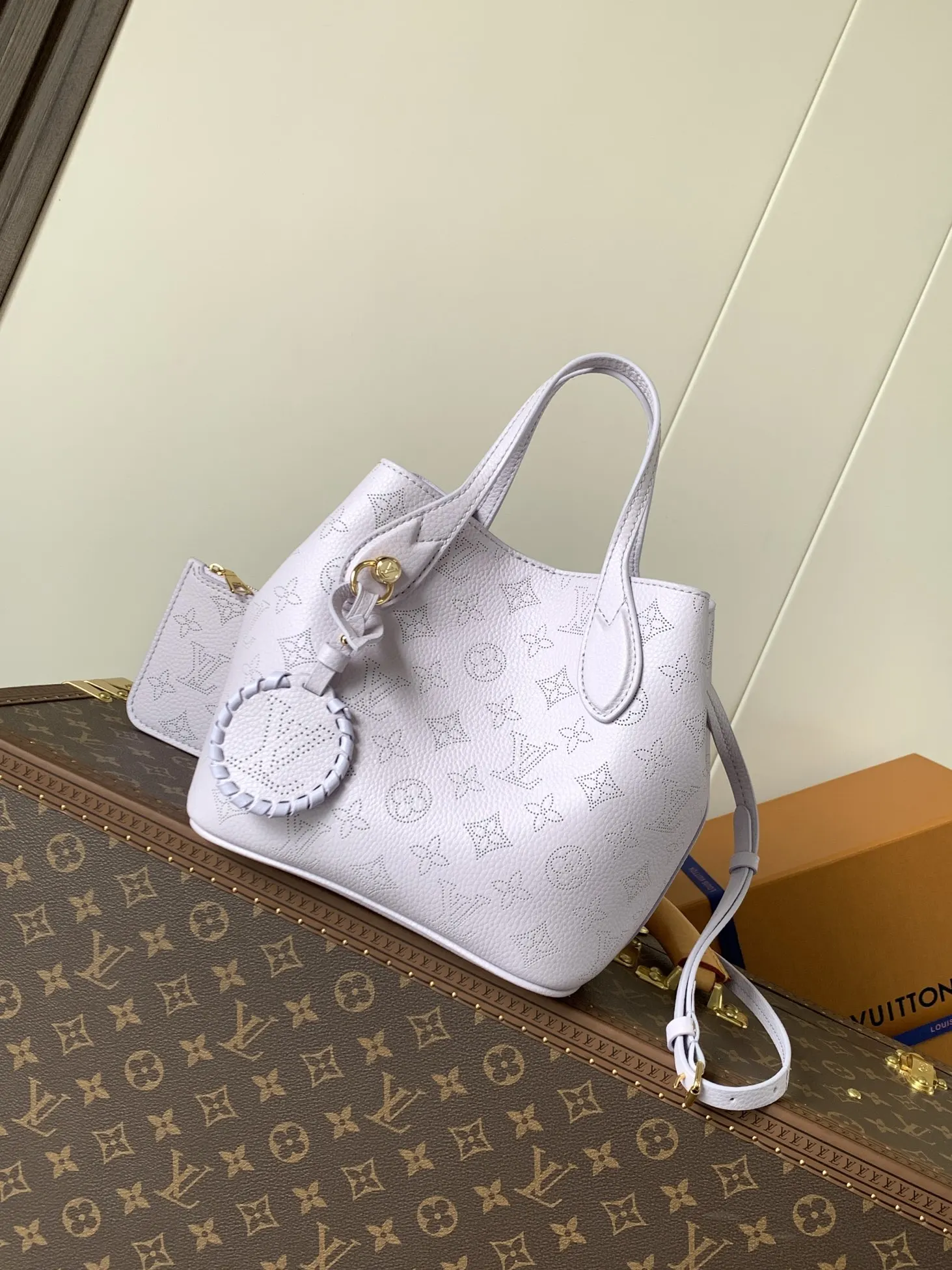 Louis Vuitton Purple Organizer Pouch Travel Leather