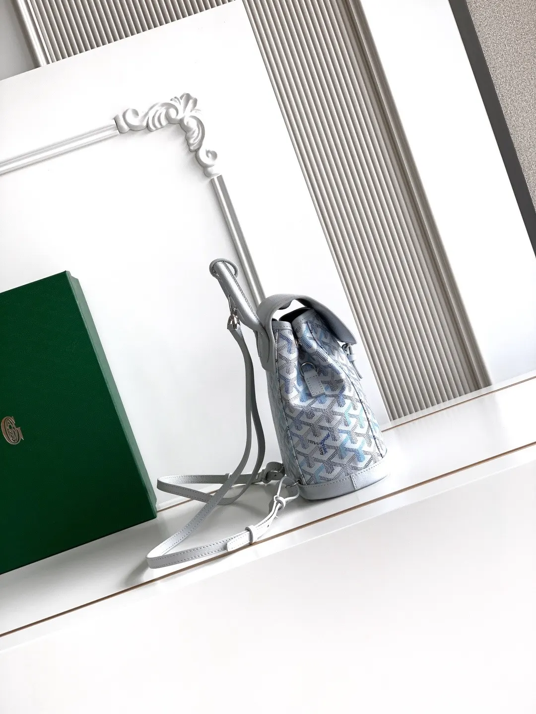 Goyard 帆布 极地蓝 双肩包 实用双肩款