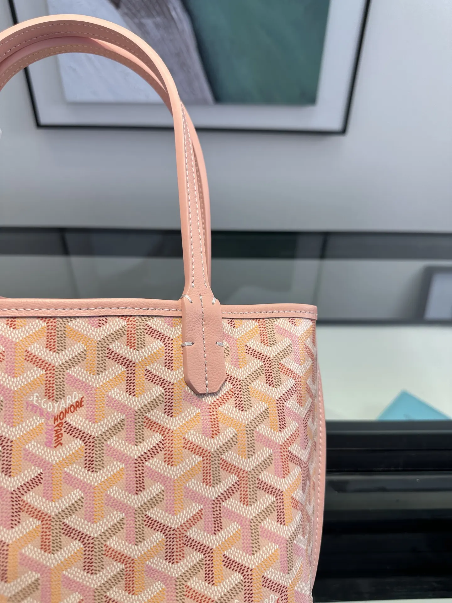 Goyard 小牛皮 戈雅 菜篮子 Anjou mini托特 双面使用 樱 托特包 大容量托特款