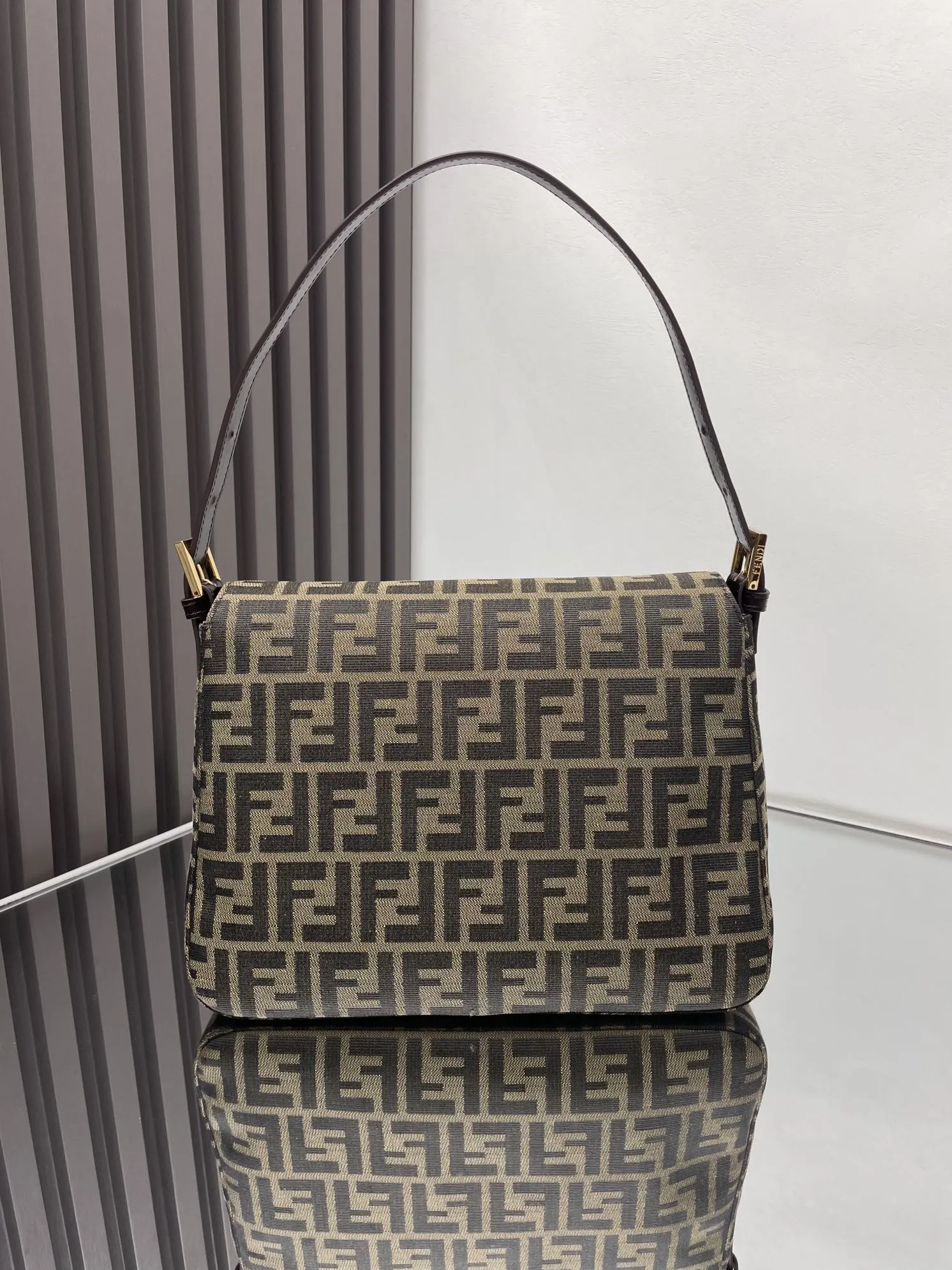 Monogram Hobo Shoulder Bag Vintage Leather