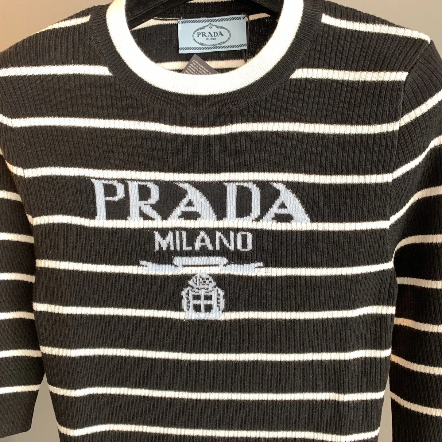 Prada 针织 字母 Logo 针织衫