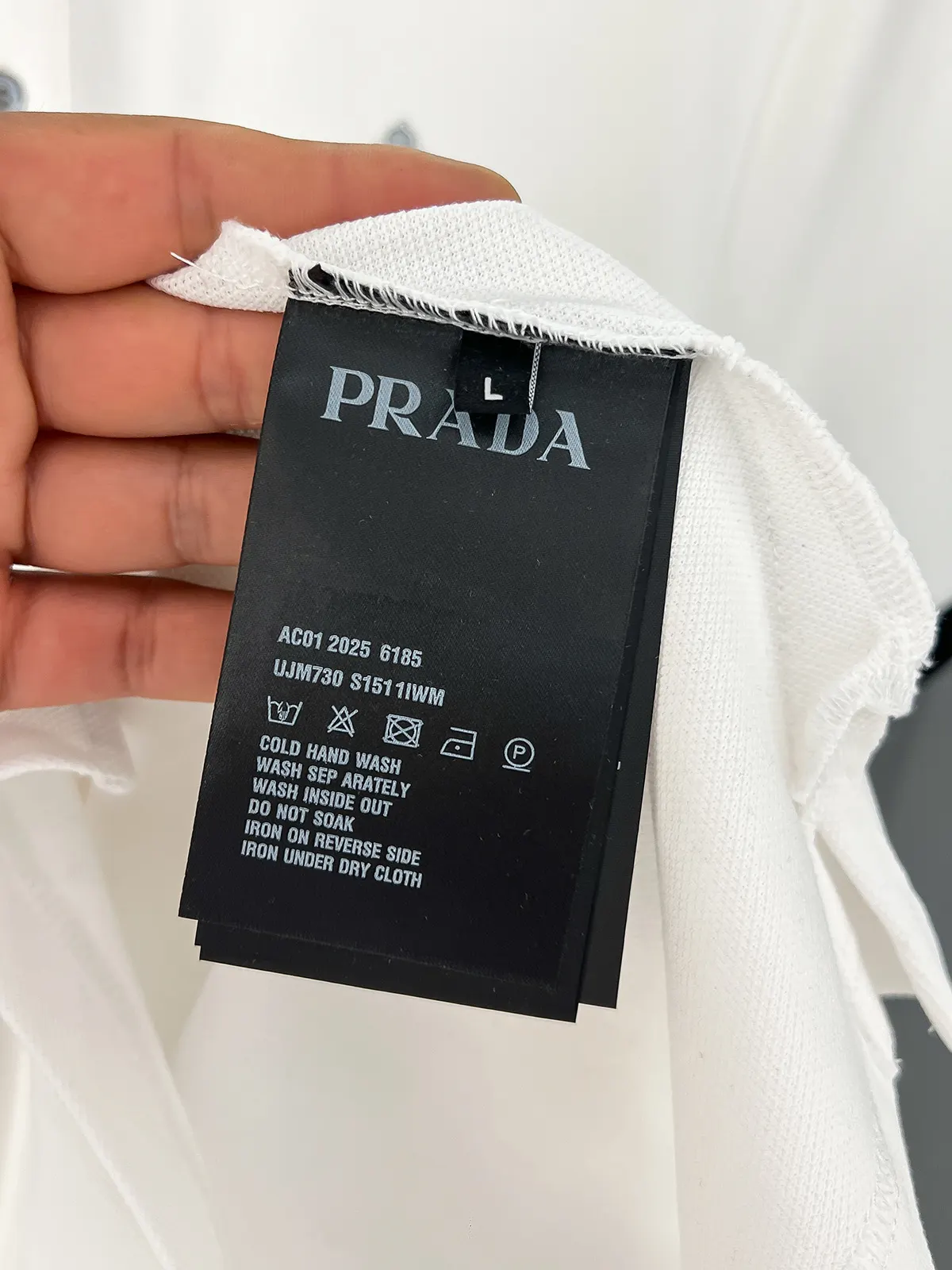 Prada 棉质 字母 Logo Polo衫