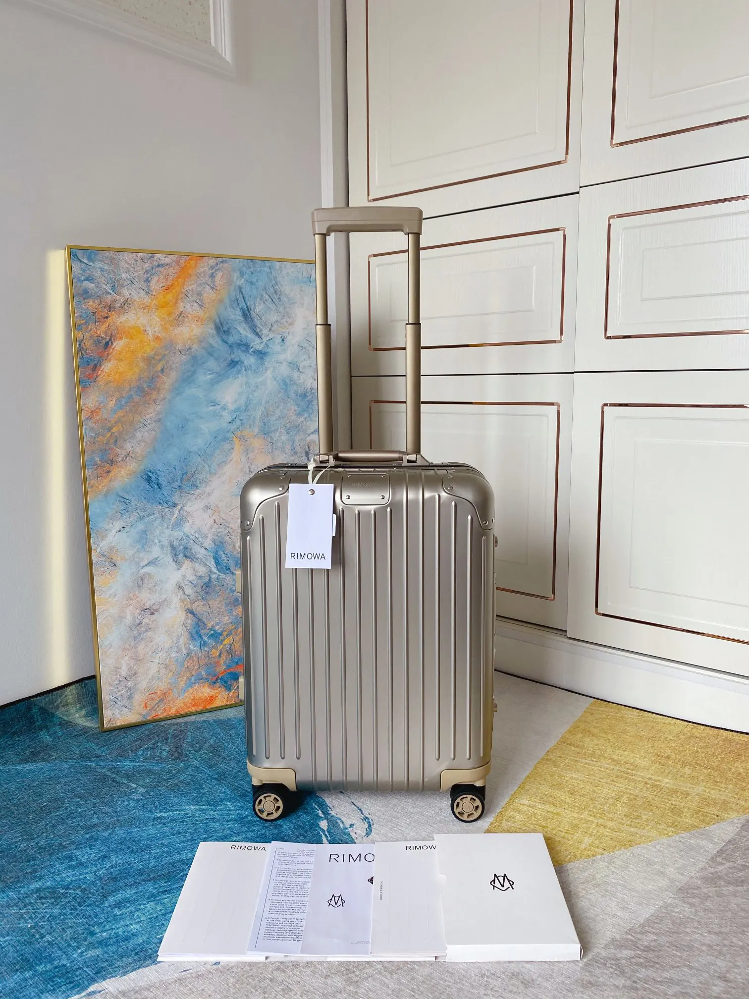 Black Blue Suitcase Travel Lightweight