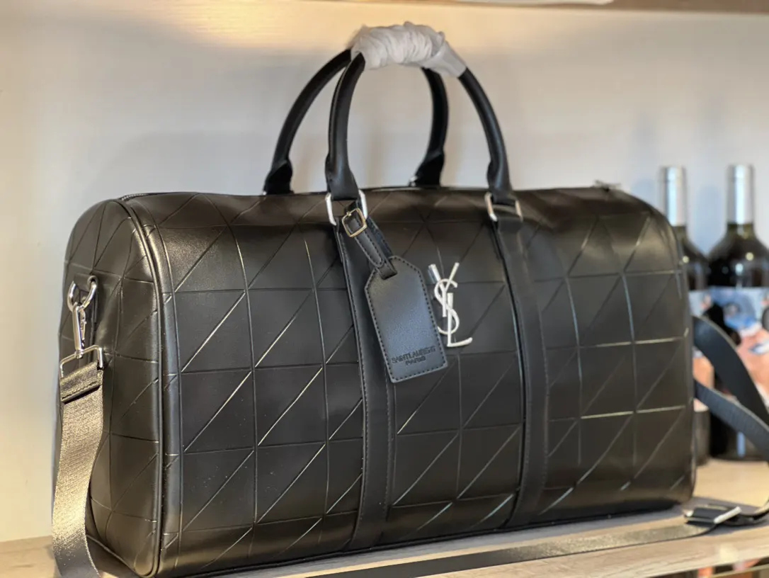 YSL 潮男必备旅行单品 压花系列旅行袋 定制五 大容量旅行款