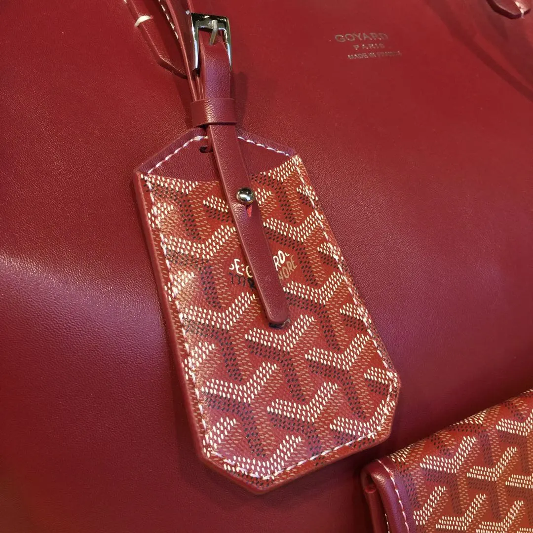 Goyard 戈雅 双面可用 充满法式优雅 订制Y字母涂鸦料 皮轻 托特包 大容量托特款