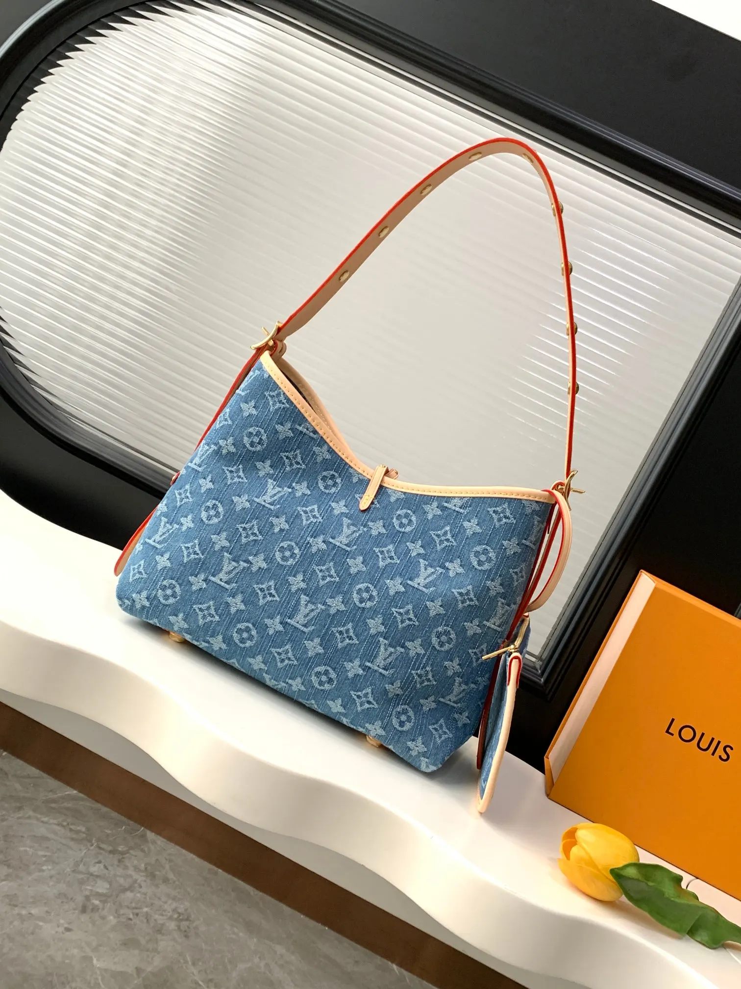 Blue Clutch Bag Canvas