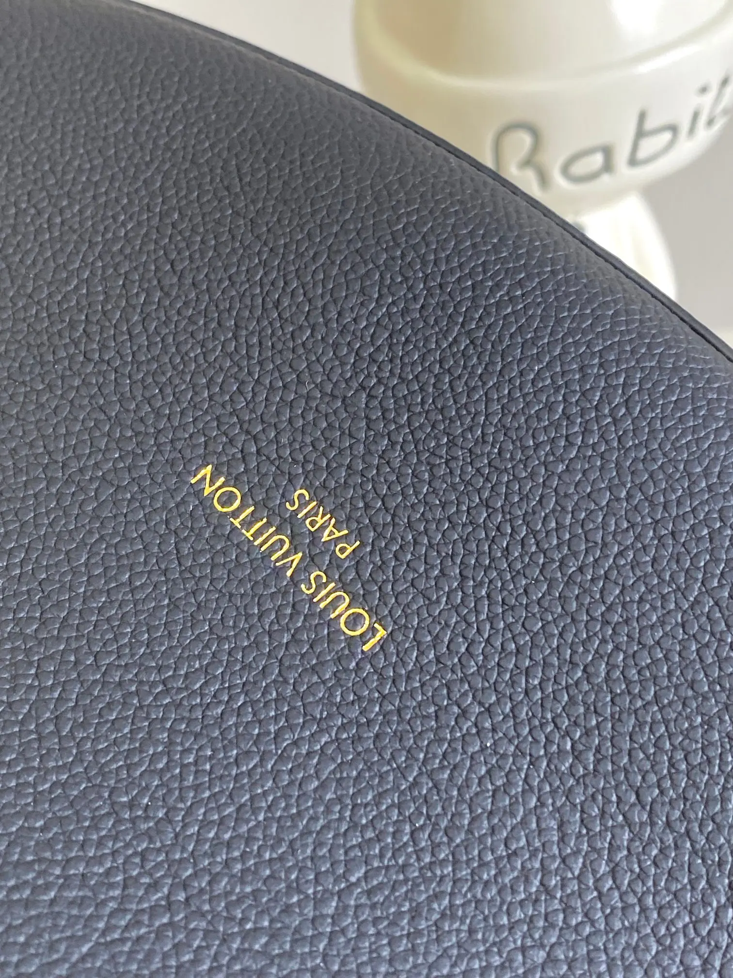 Louis Vuitton Black Brown Organizer Pouch Travel Leather