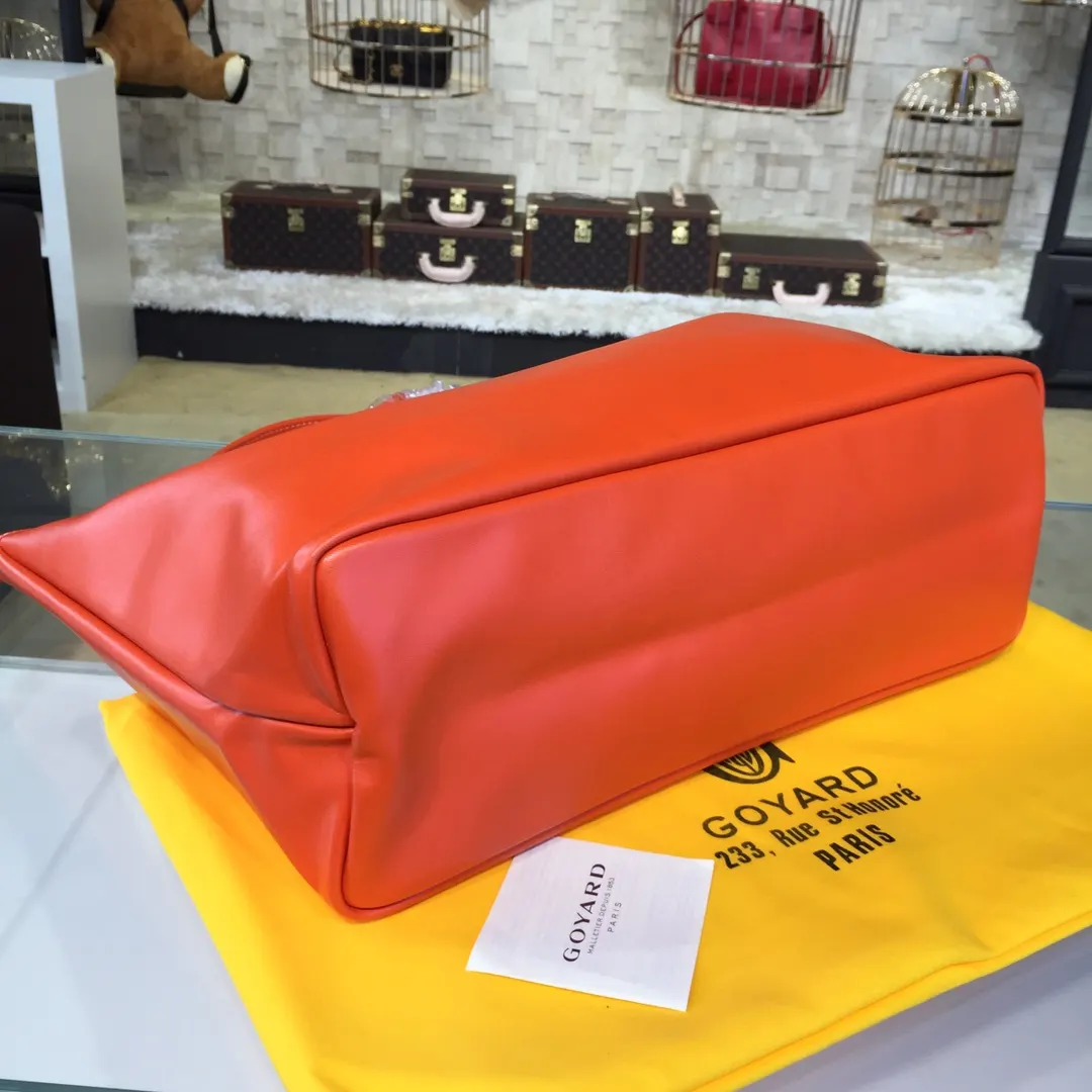 Goyard 戈雅 双面可用 充满法式优雅 订制Y字母涂鸦料 皮轻 托特包 大容量托特款