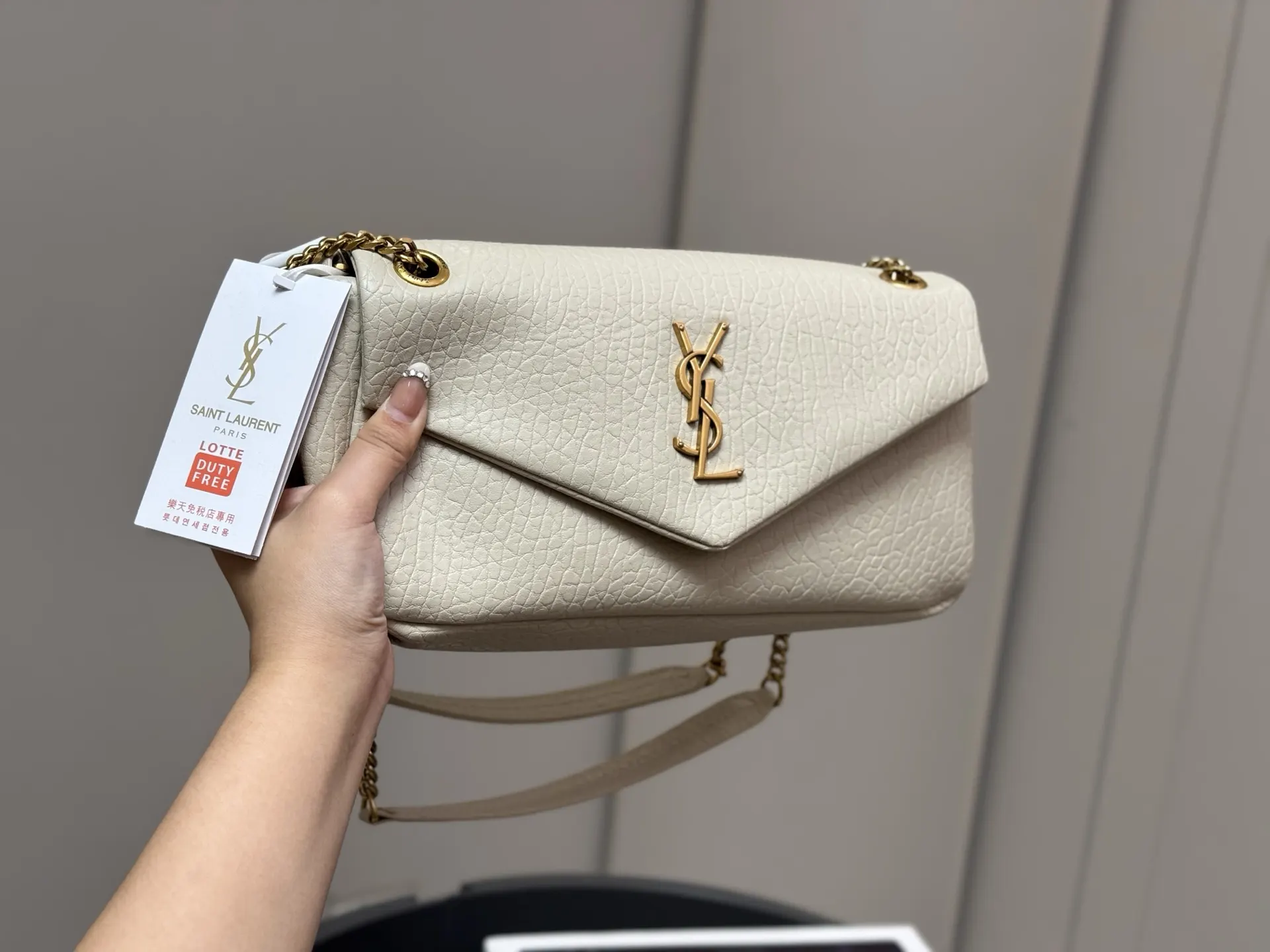 YSL 羊皮 太STALY 腋下包 复古腋下背款