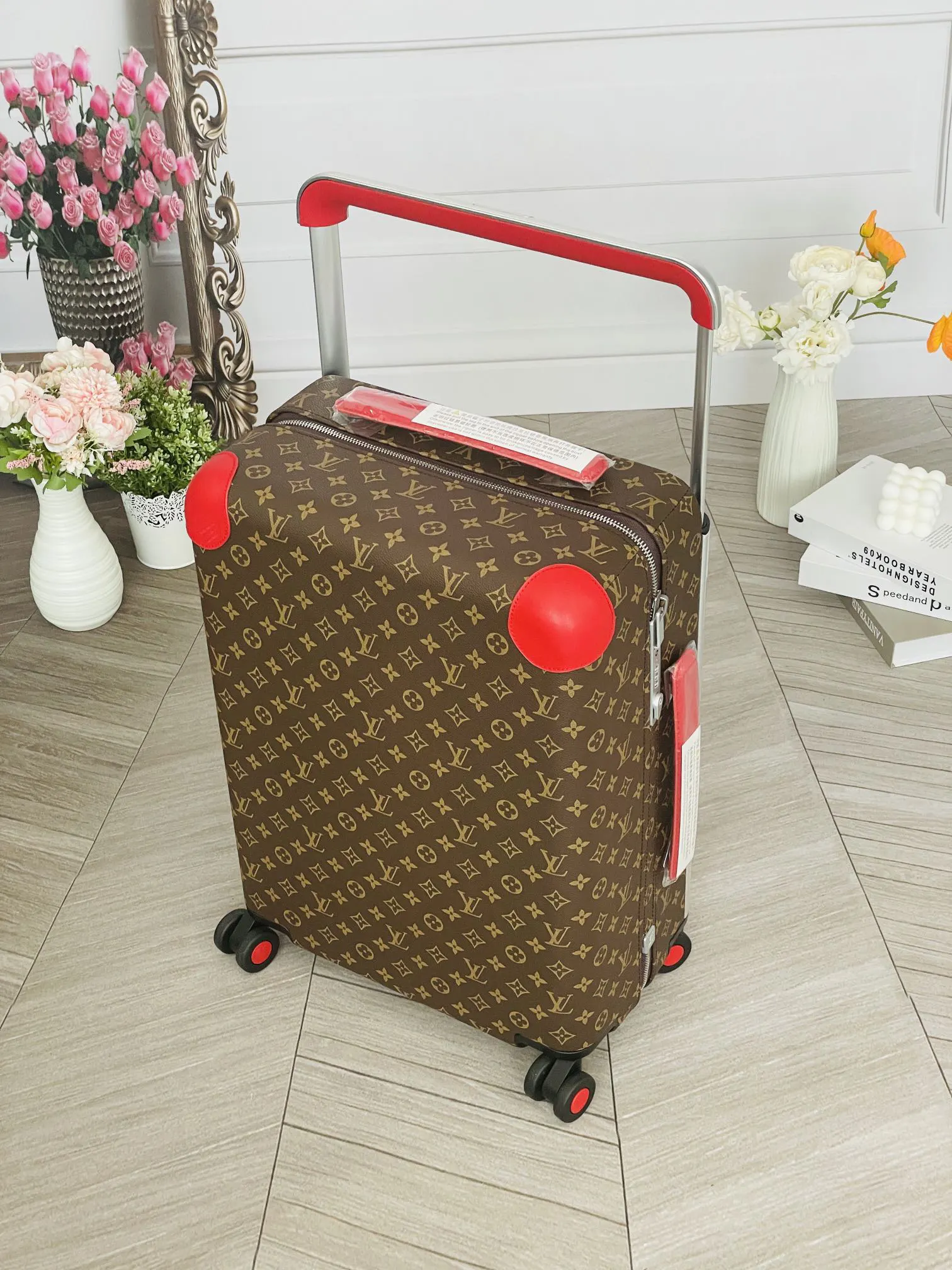 LV 老花 帆布 行李箱 旅行拉杆款 輕便出行款