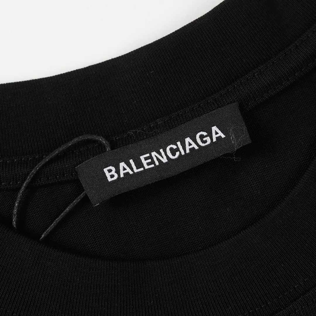 Balenciaga 黑色 短袖T恤 宽松休閒