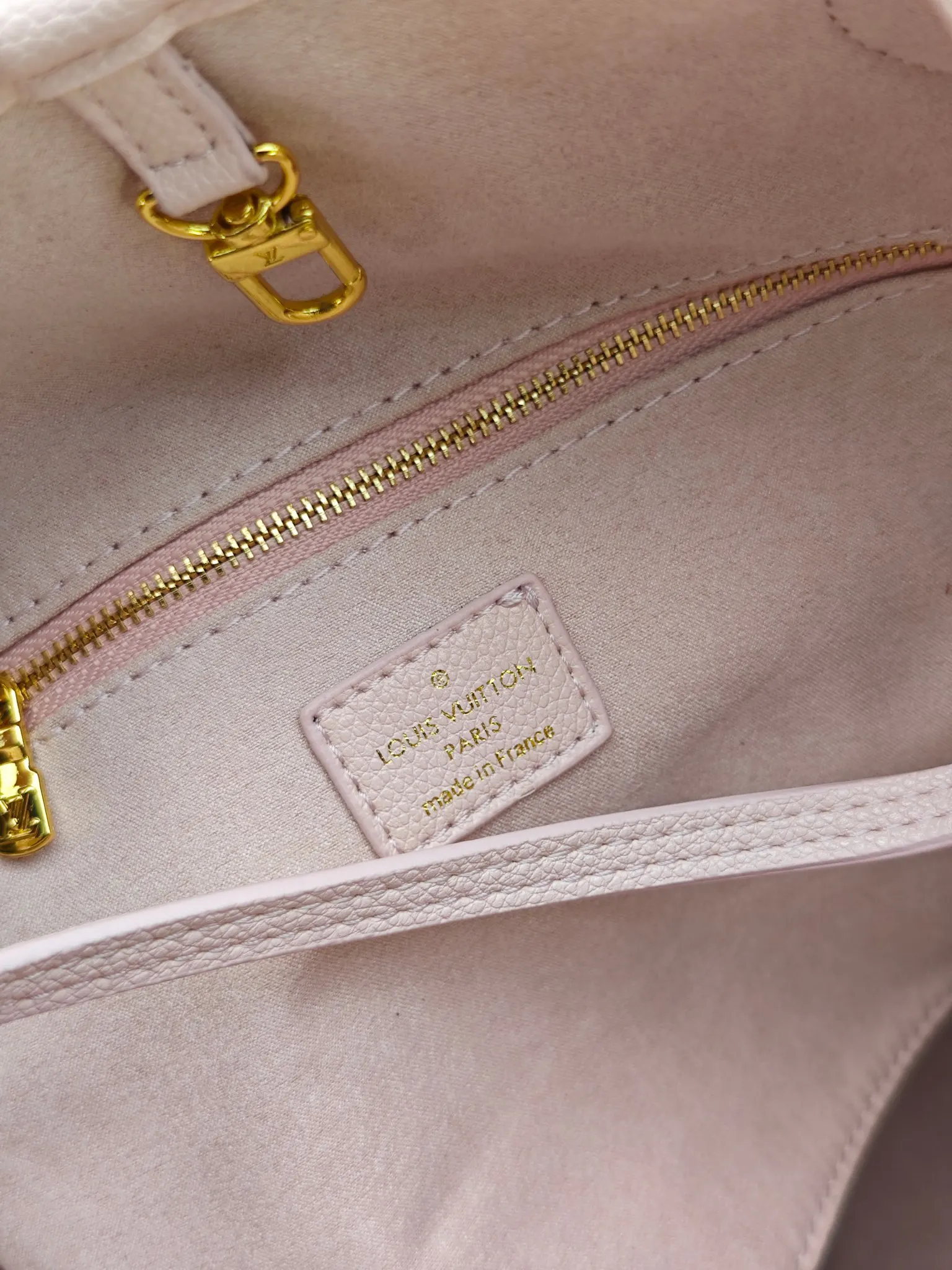 LV Neverfull 杏色 Mo托特包 大容量托特款
