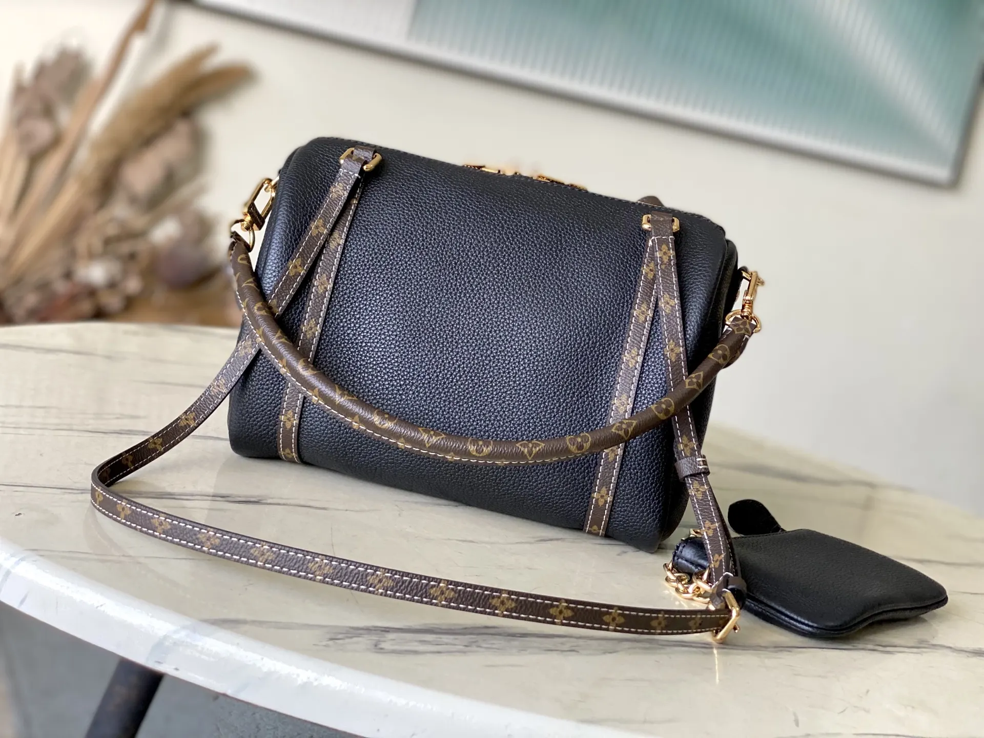 Louis Vuitton Black Suitcase Travel Lightweight