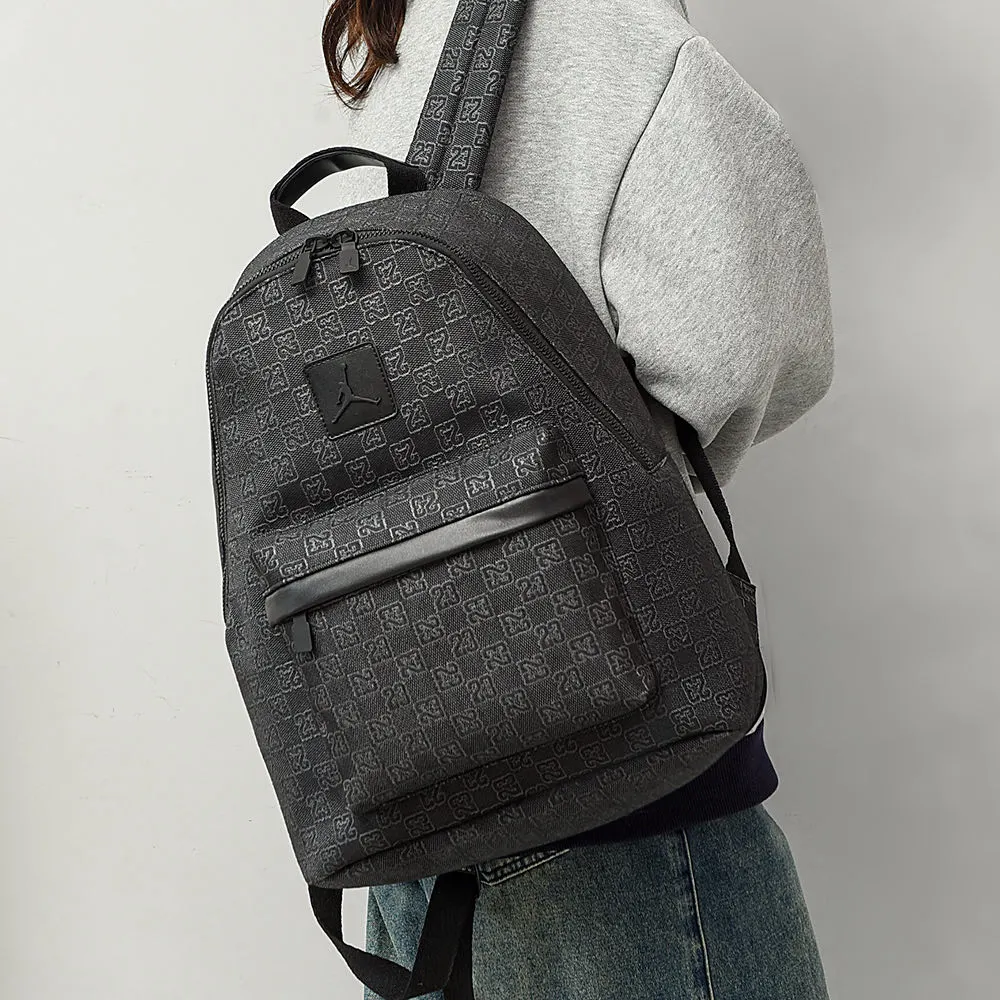 Black Monogram Backpack