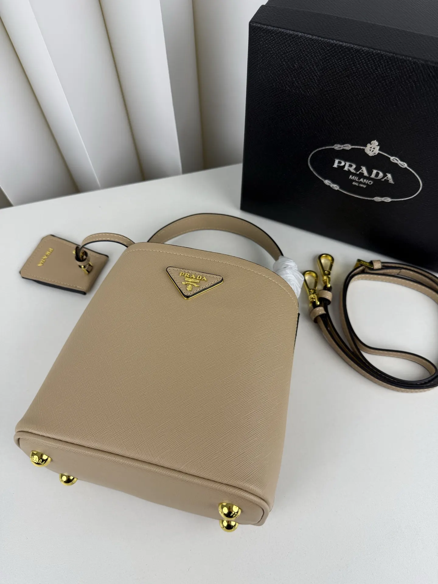Bucket Bag Casual Leather