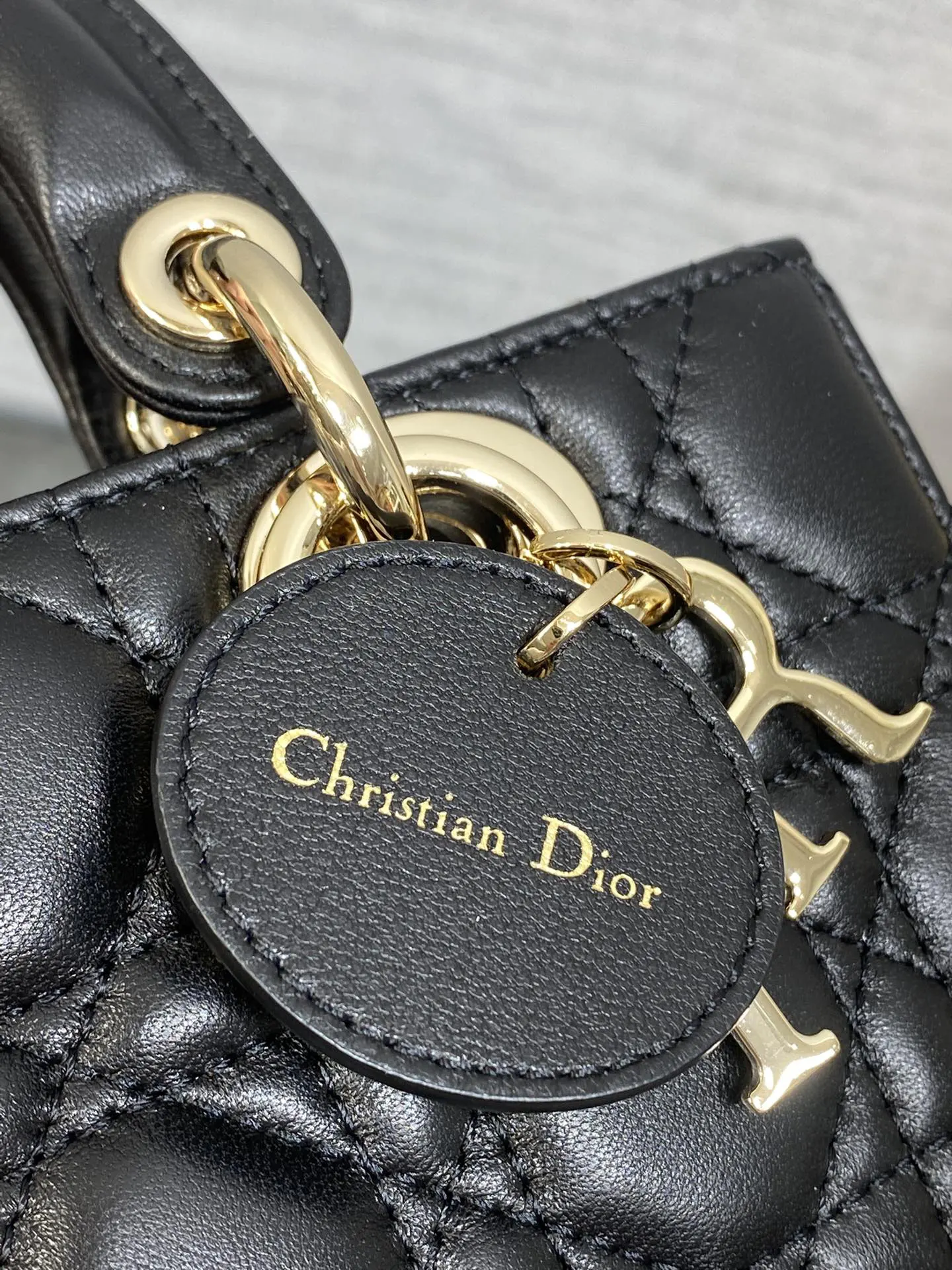 Dior D Joy 黑色羊皮手袋 手提斜挎 通勤