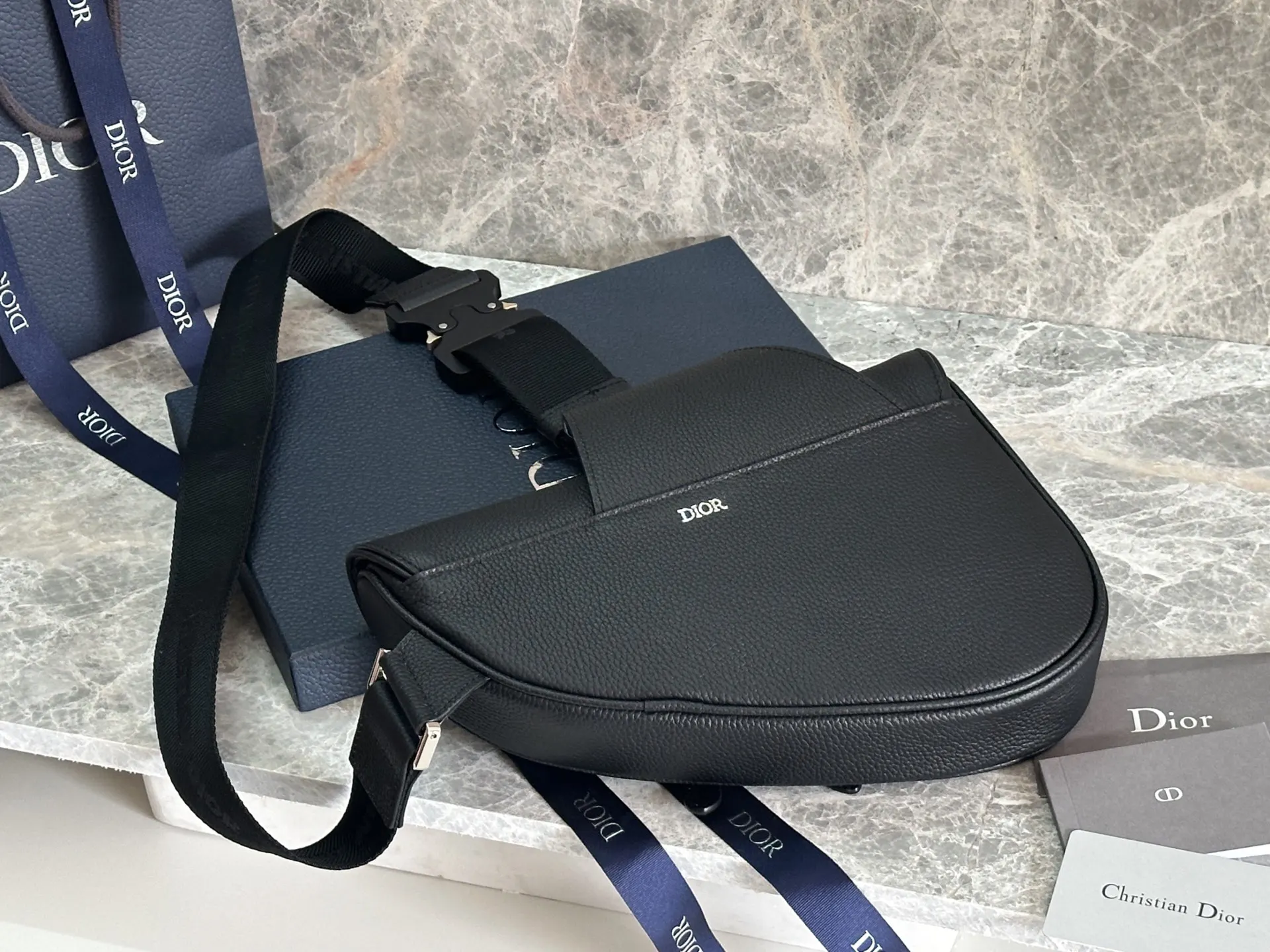 Dior Saddle Black Bag Handheld Crossbody Image 3 Dior Saddle Black Bag Handheld Crossbody Image 3