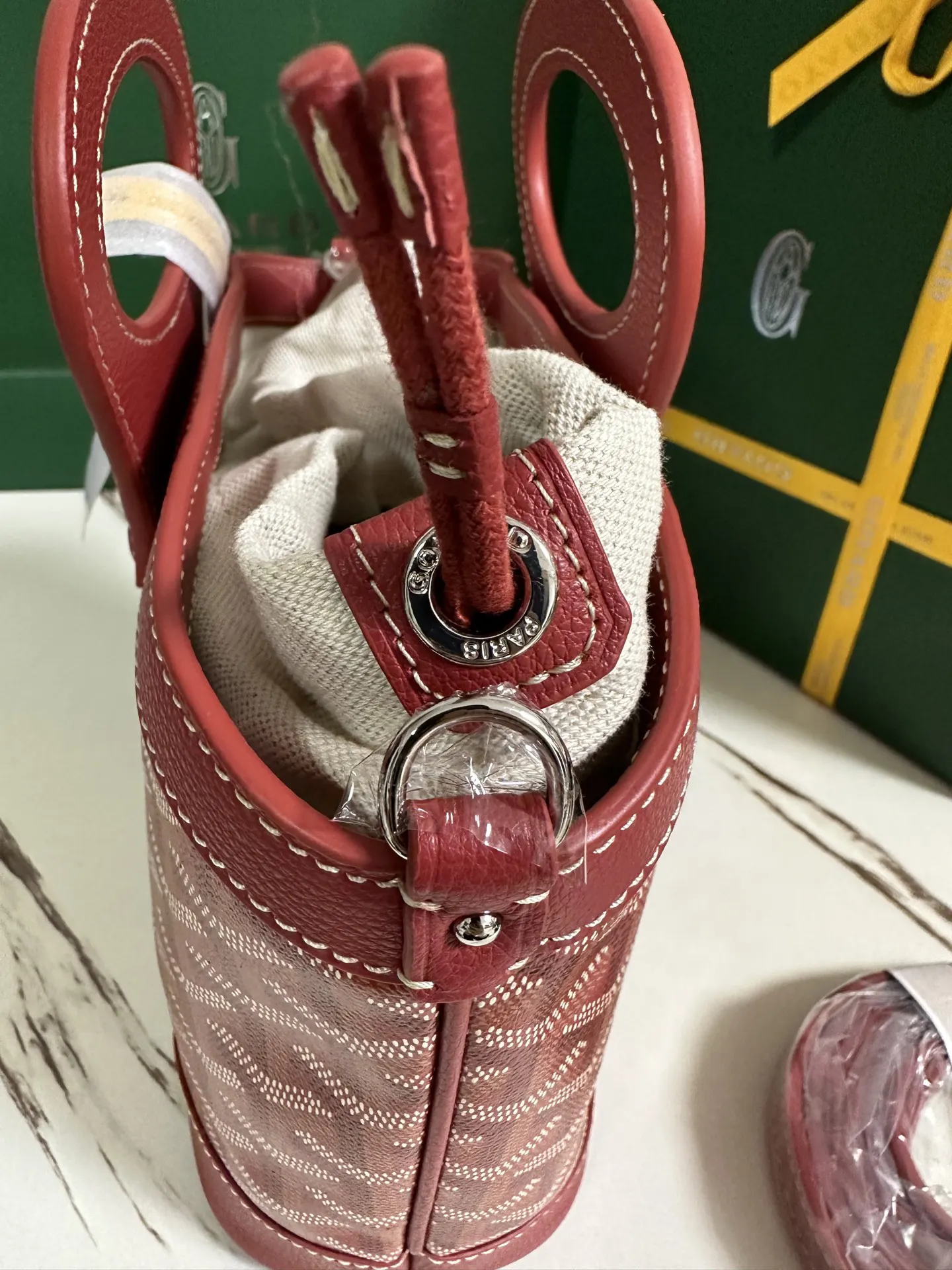 Goyard 紅色 小牛皮 單肩包 日常單肩背款