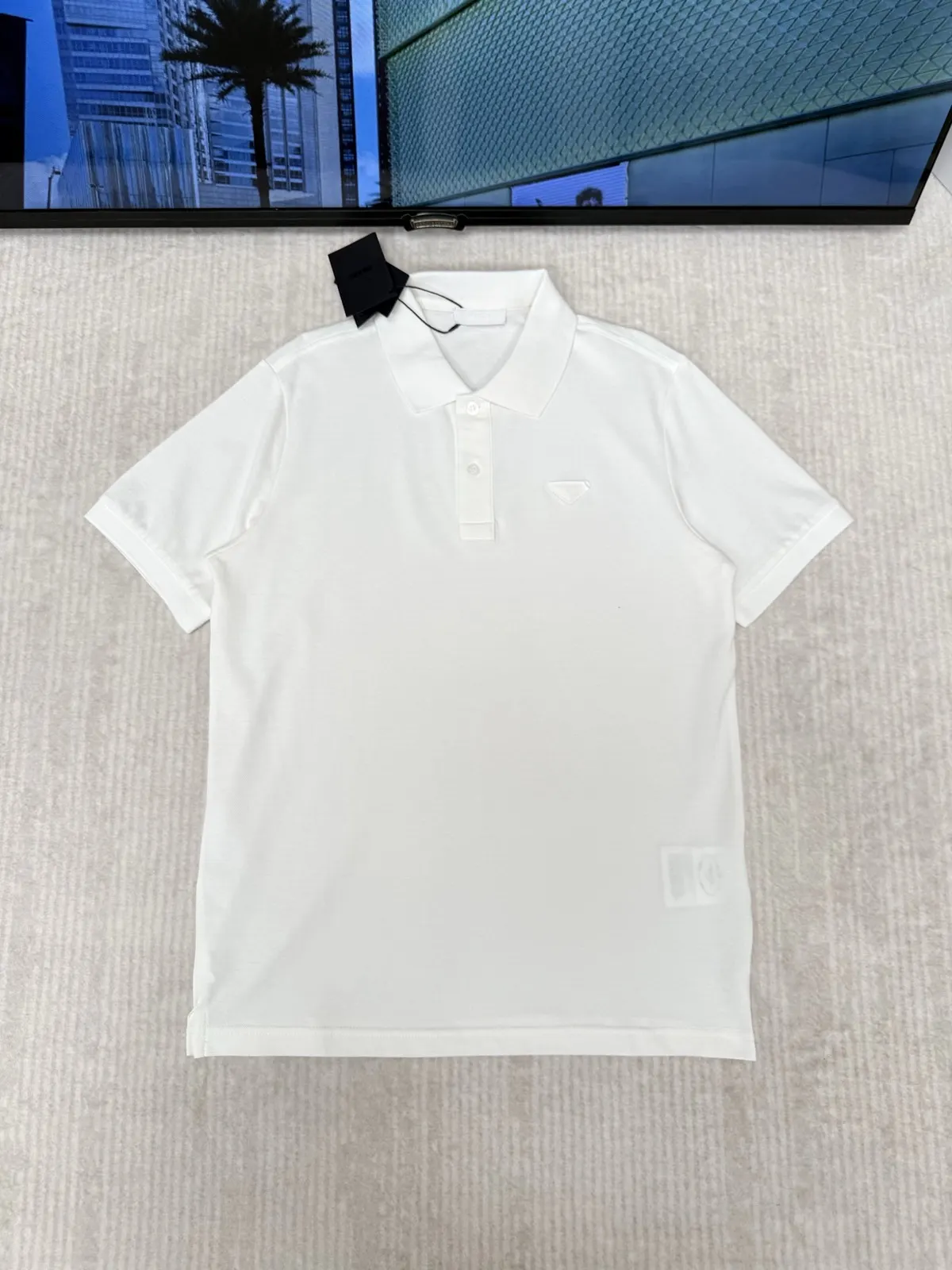 Prada 棉质 三角标 Polo衫
