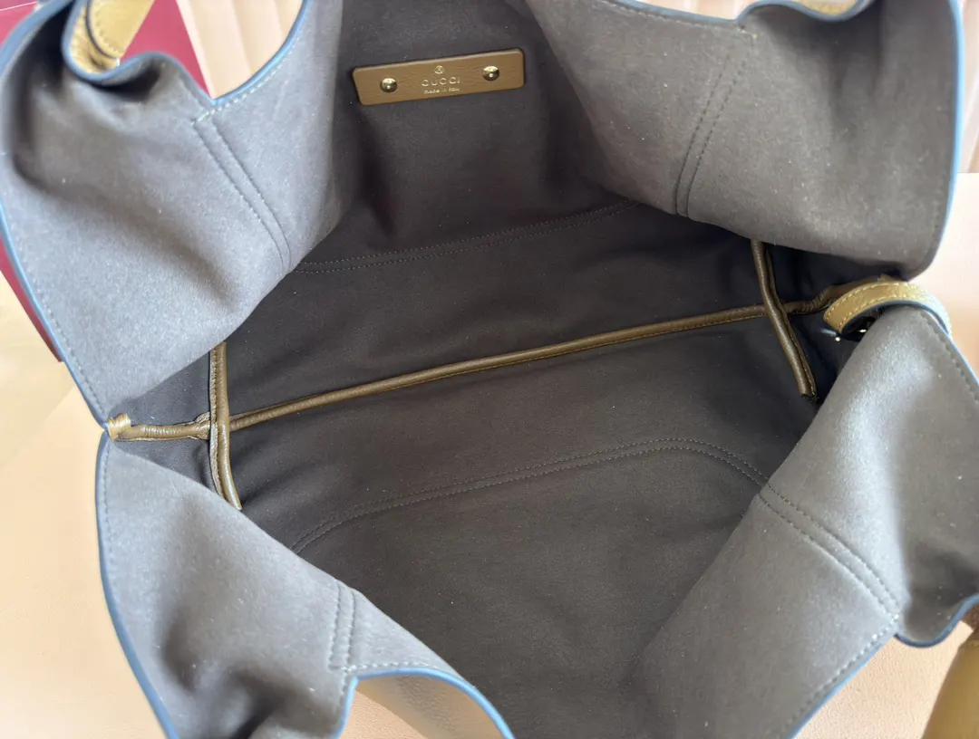 Gucci 棕色 金色 牛皮 手拿包 精致手拿款