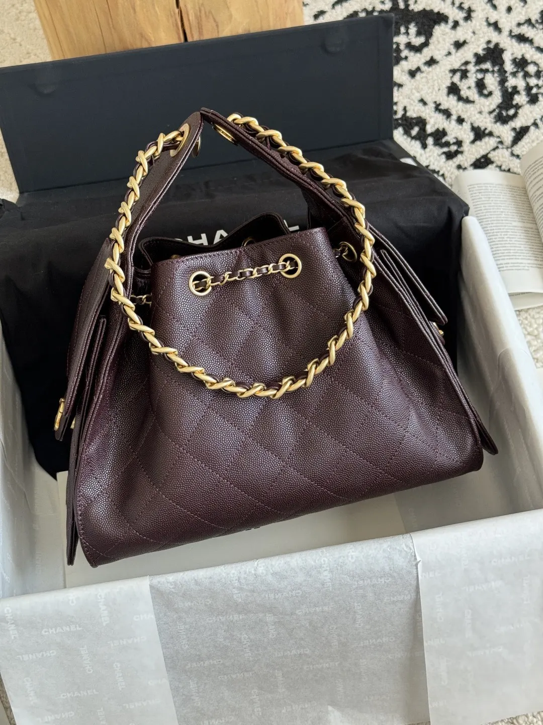 白色 啡色 小牛皮 腋下包 復古腋下背款