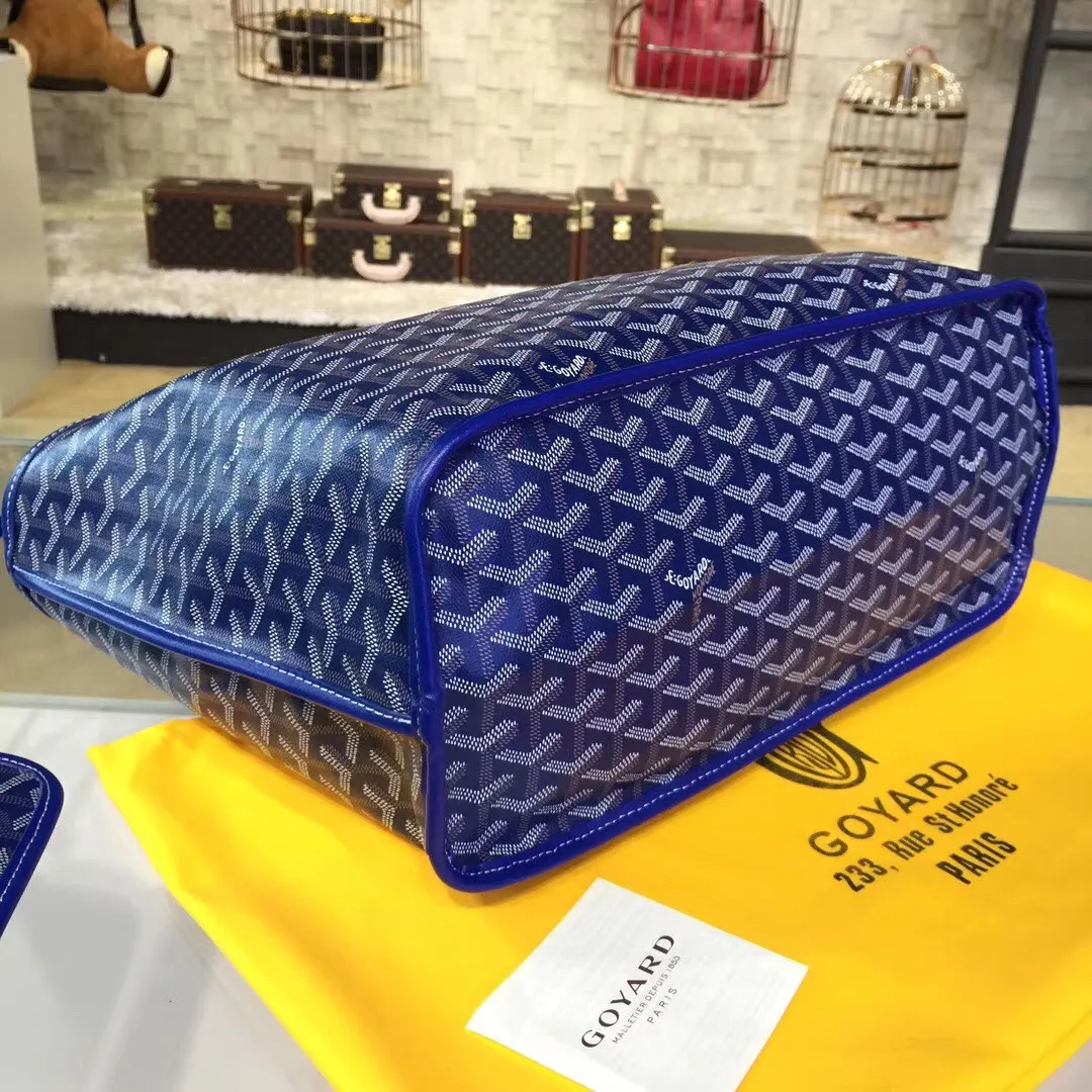Goyard 戈雅 双面可用 充满法式优雅 订制Y字母涂鸦料 皮轻 旅行袋 大容量旅行款