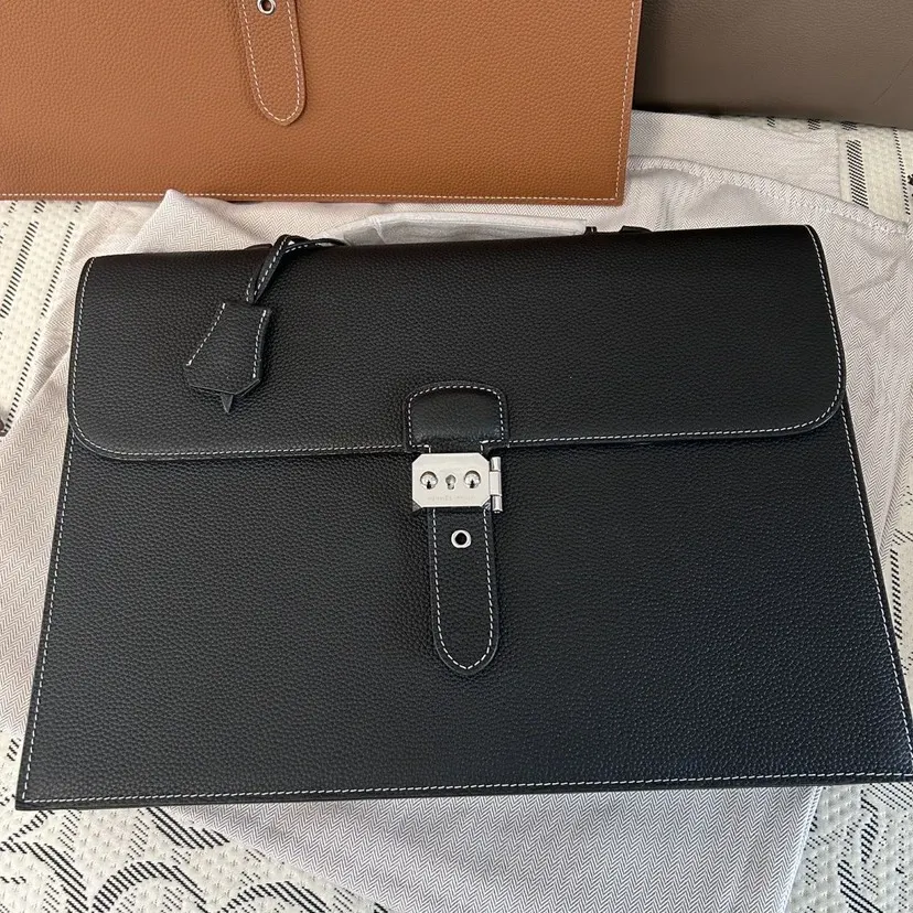 Briefcase Business Commuter Casual Leather