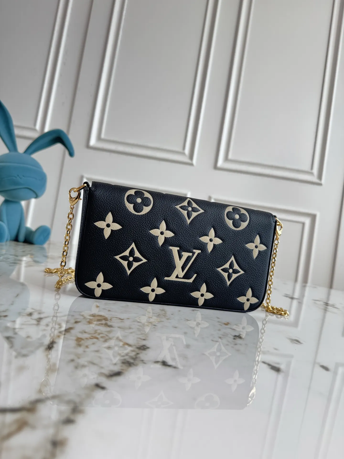 LV M64064 黑色 老花 单肩包 实拍款02 精选款