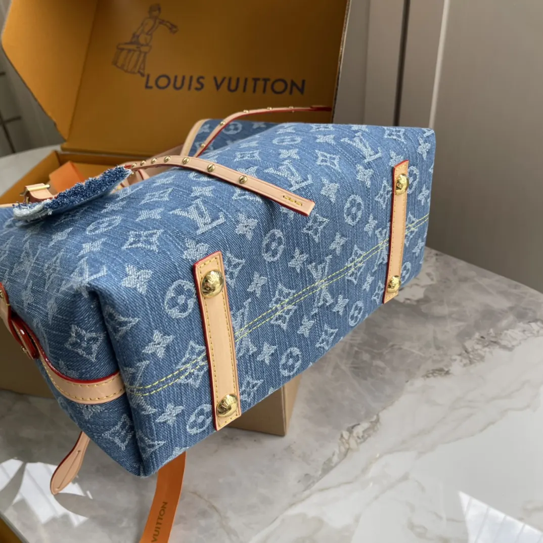 CarryAll 藍色 牛仔 帆布 手拿包 精致手拿款