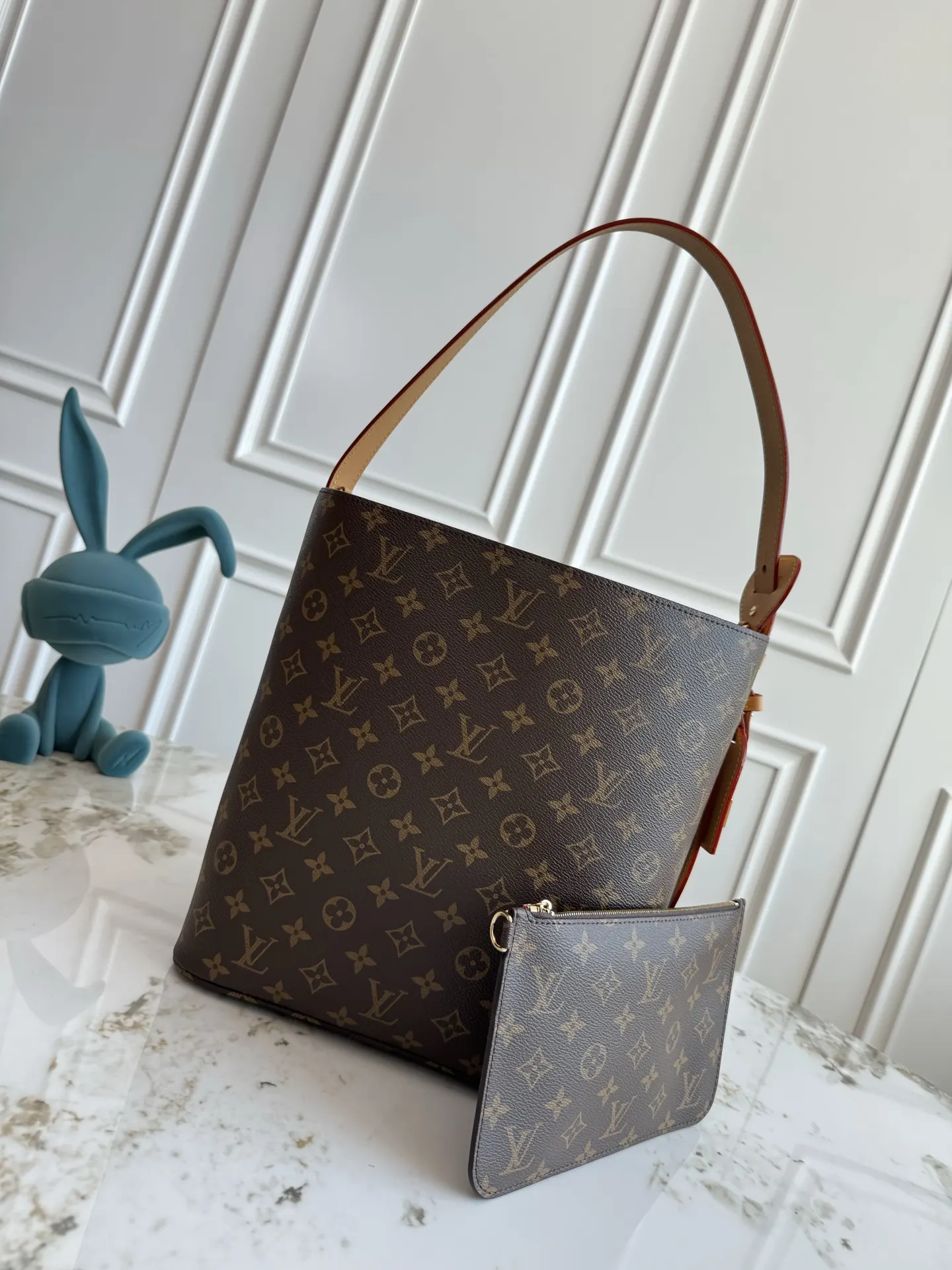 Monogram Organizer Pouch Travel Leather