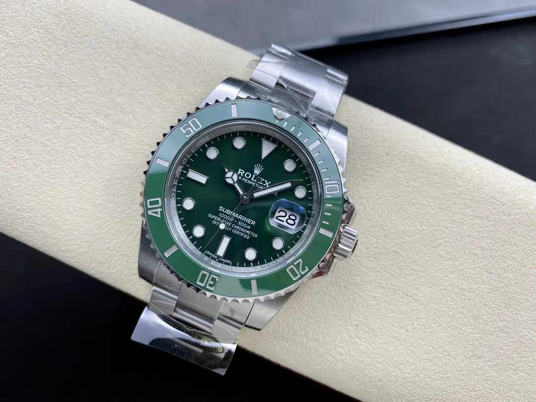 Rolex 藍色 綠色 黑綠钢色水鬼 沿用AR钢带 手錶 經典腕表款