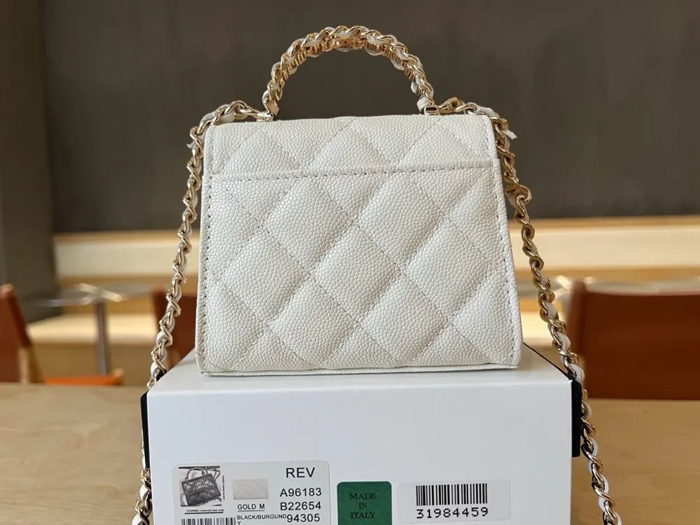 Chanel A96183 Leather Chain Bag