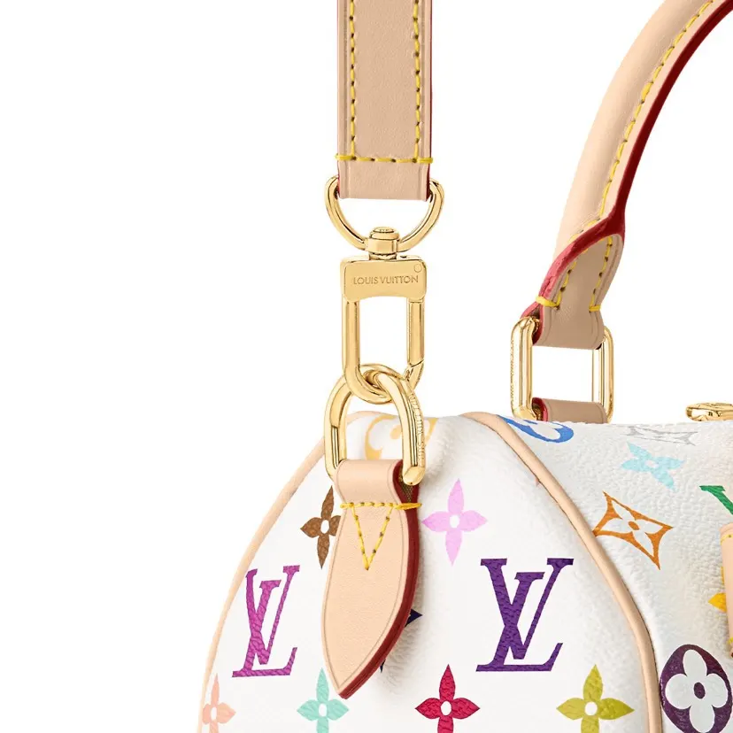 LV 白色彩色老花Speedy手袋 小号款 复古款｜ORBUYBAG 岚奢包高端时尚精品