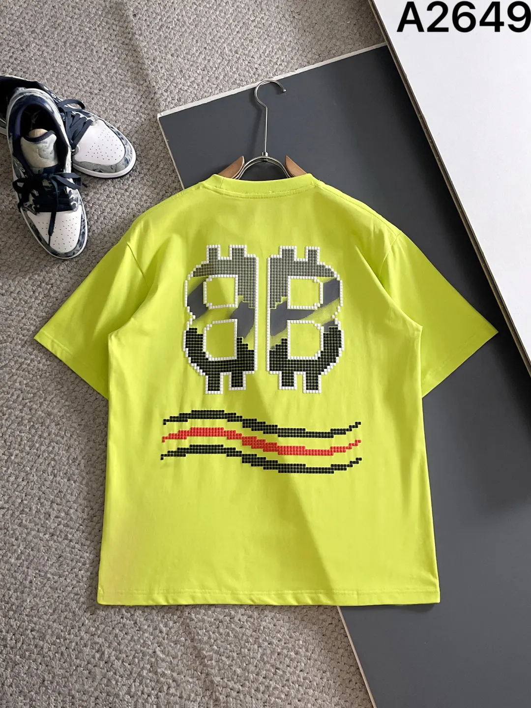 Balenciaga 黑色 纯棉 Logo 短袖T恤
