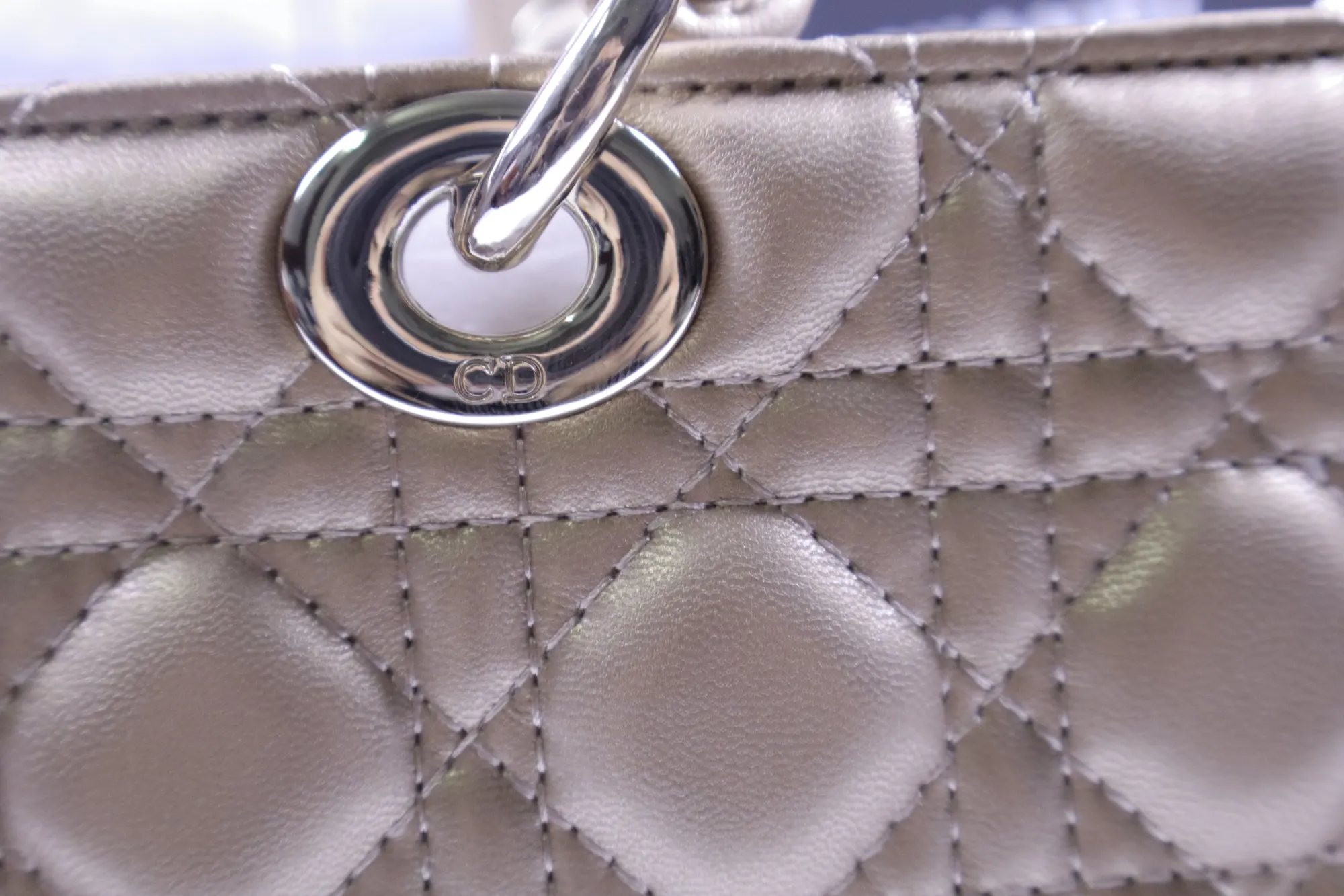 Dior Lady Dior Lady 金色 羊皮手提包