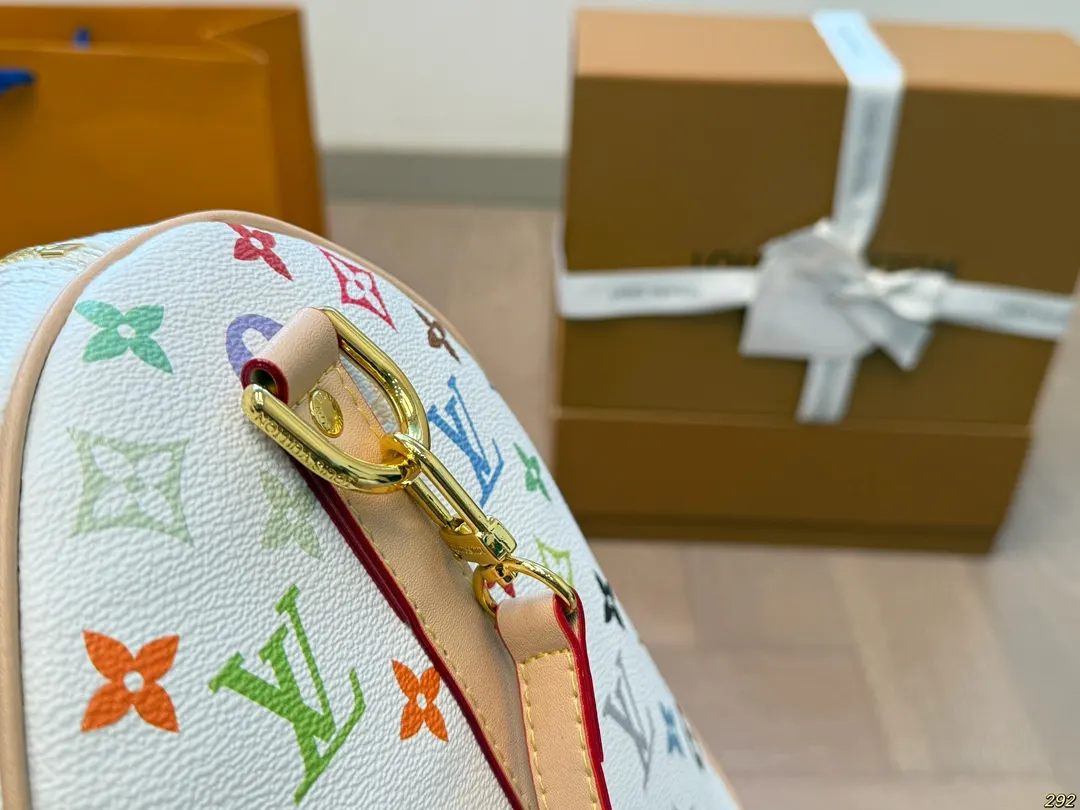 LV Keepall 村上隆联名系列 旅行袋 旅行包 大容量旅行款