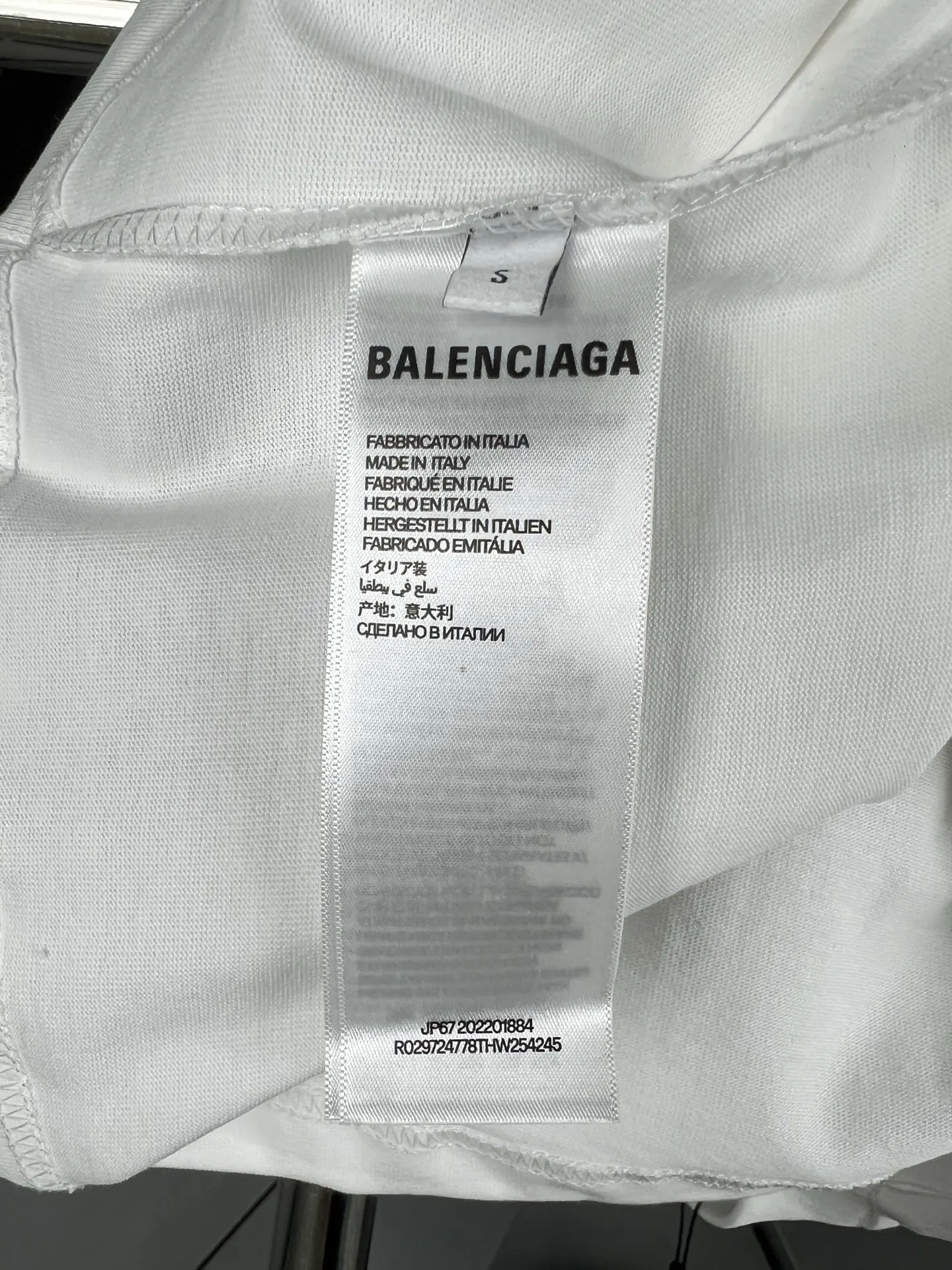 Balenciaga 26SS 刺绣 纯棉 短袖T恤 街头休闲款