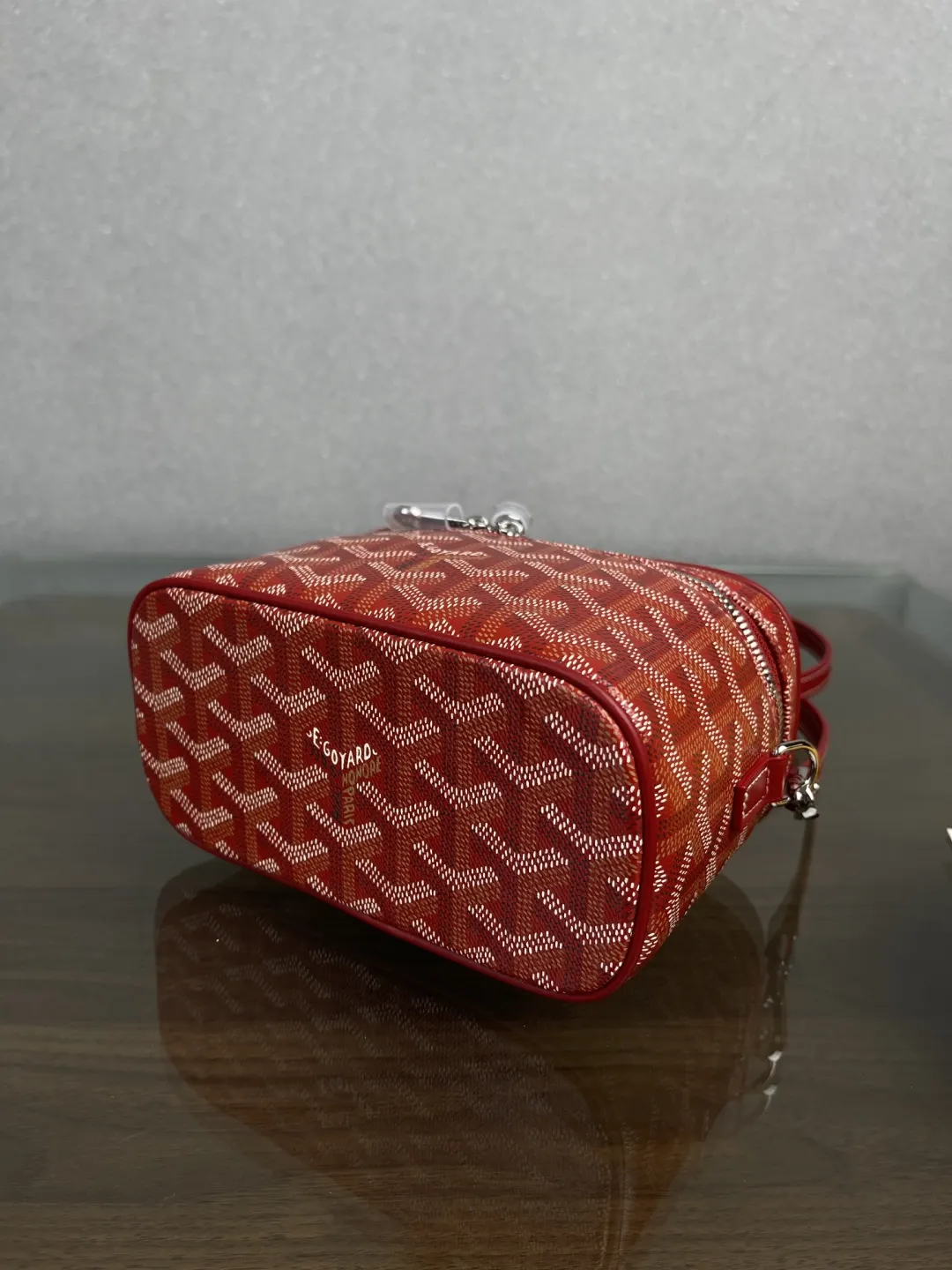 Goyard 红色 小牛皮 化妆包 便携收纳款