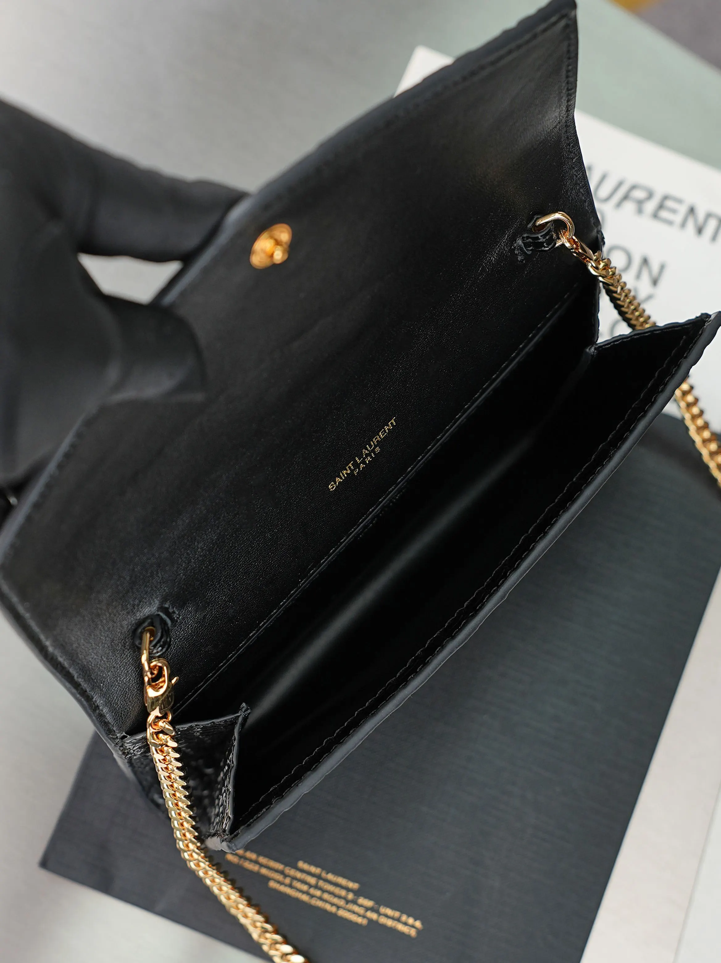 Black Chain Bag Leather