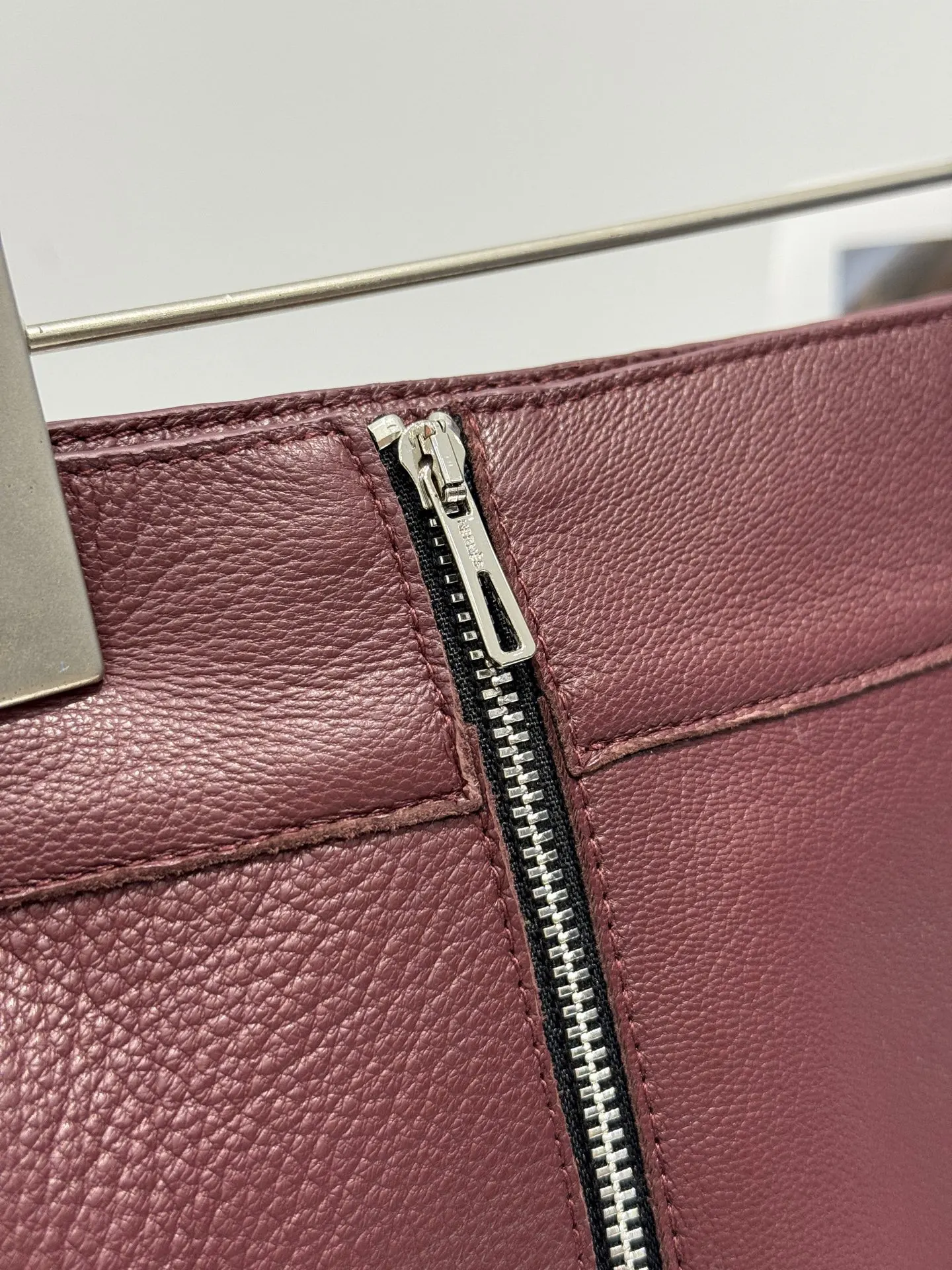 Hermès Leather Skirt