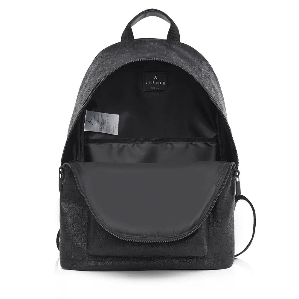 Black Monogram Backpack