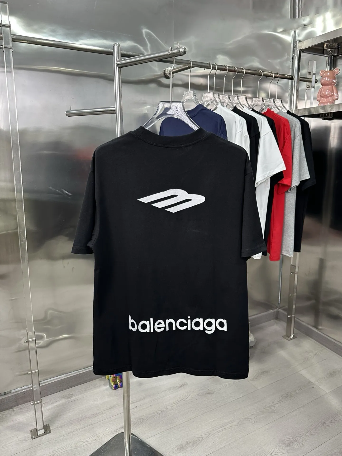 Balenciaga 黑色 Logo 短袖T恤